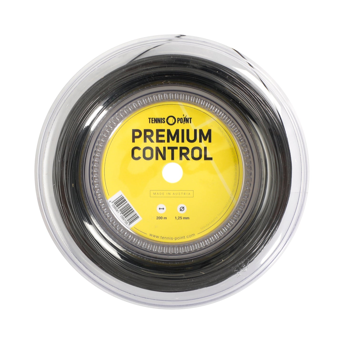 Tennis-Point Premium Control Rotolo Di Corde 200m-Nero