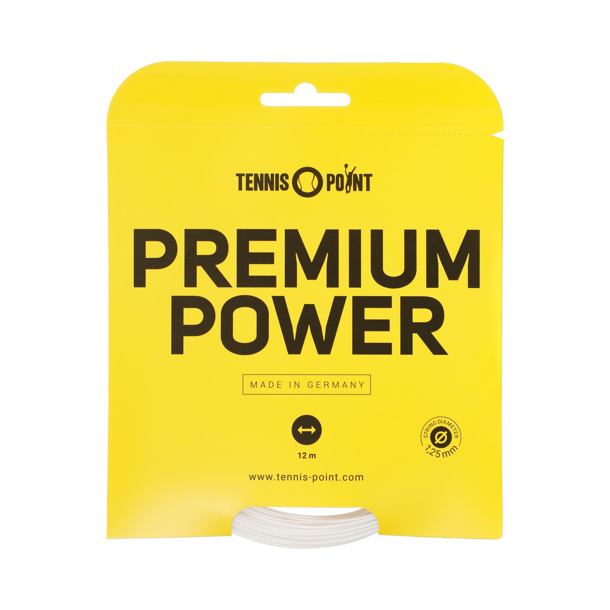 Tennis-Point Premium Power Set Di Corde 12m-Bianco