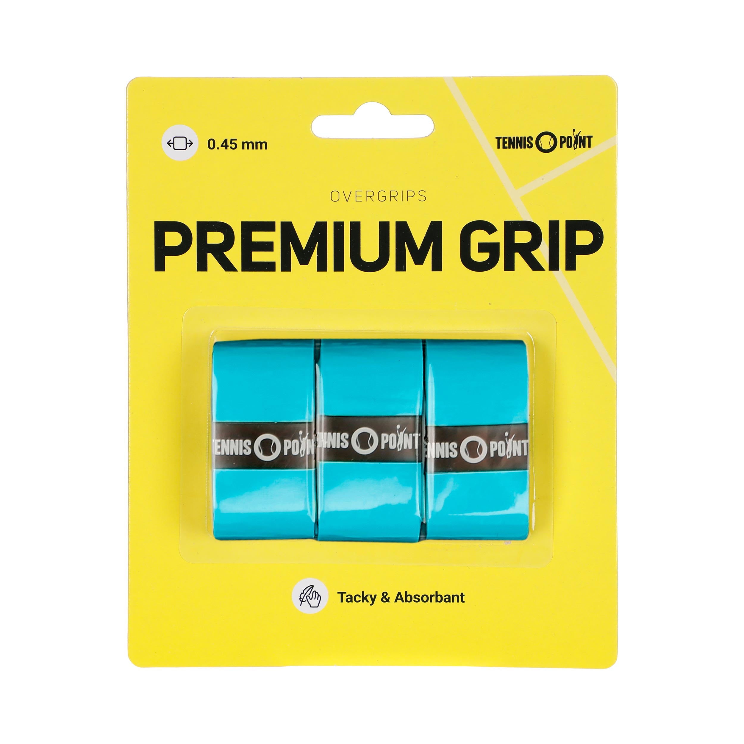 Tennis-Point Premium Grip Confezione Da 3-Blu