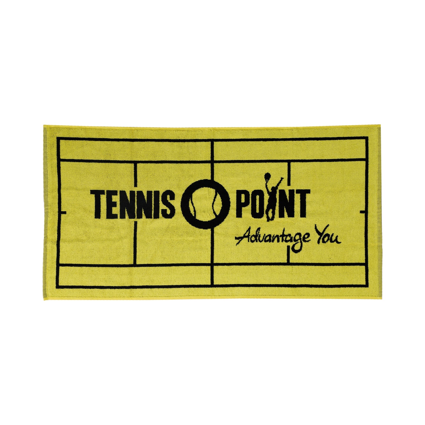 Tennis-Point 50x100 Asciugamano-Giallo,Nero