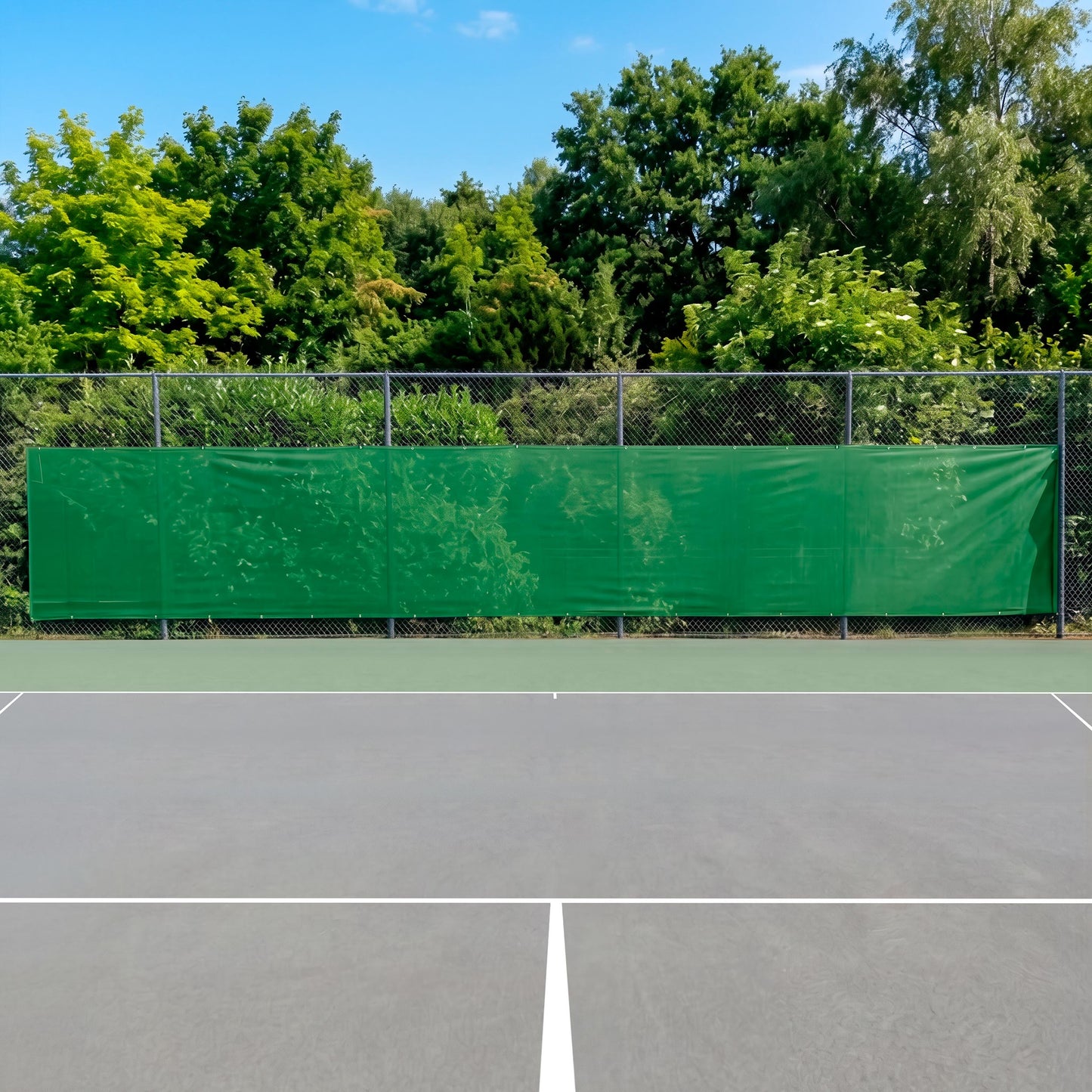 Tennis-Point Blanko 12x2m Telo Oscurante-Verde