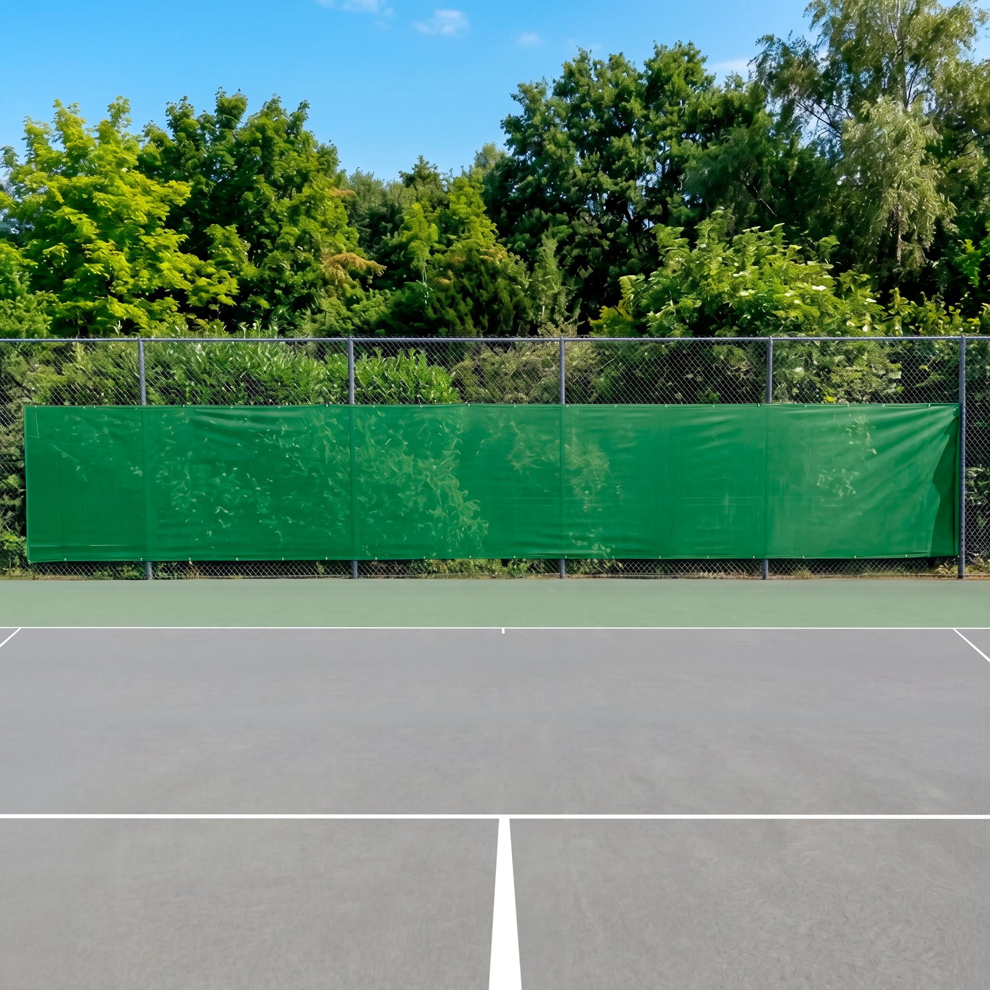 Tennis-Point Blanko 12x2m Telo Oscurante-Verde