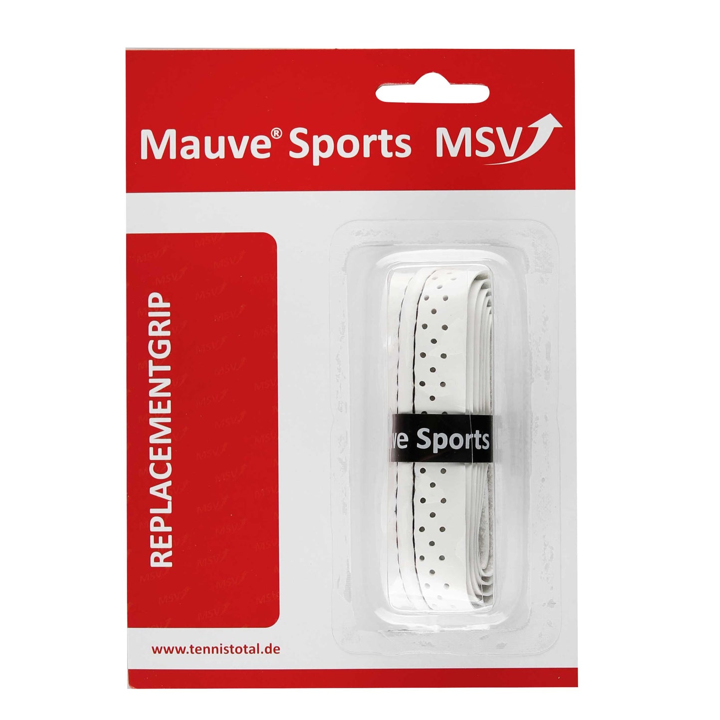 MSV Basic Grip Soft-Stich Perforated And Stitched Confezione Da 1-Bianco