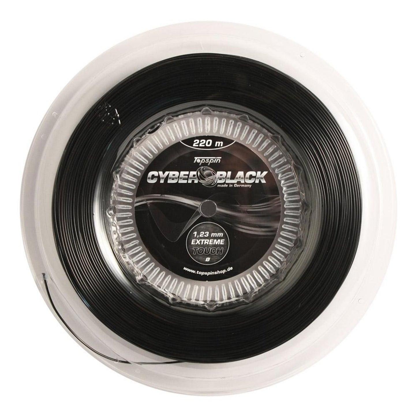 Topspin Cyber Black 220m Rotolo Di Corde-Nero