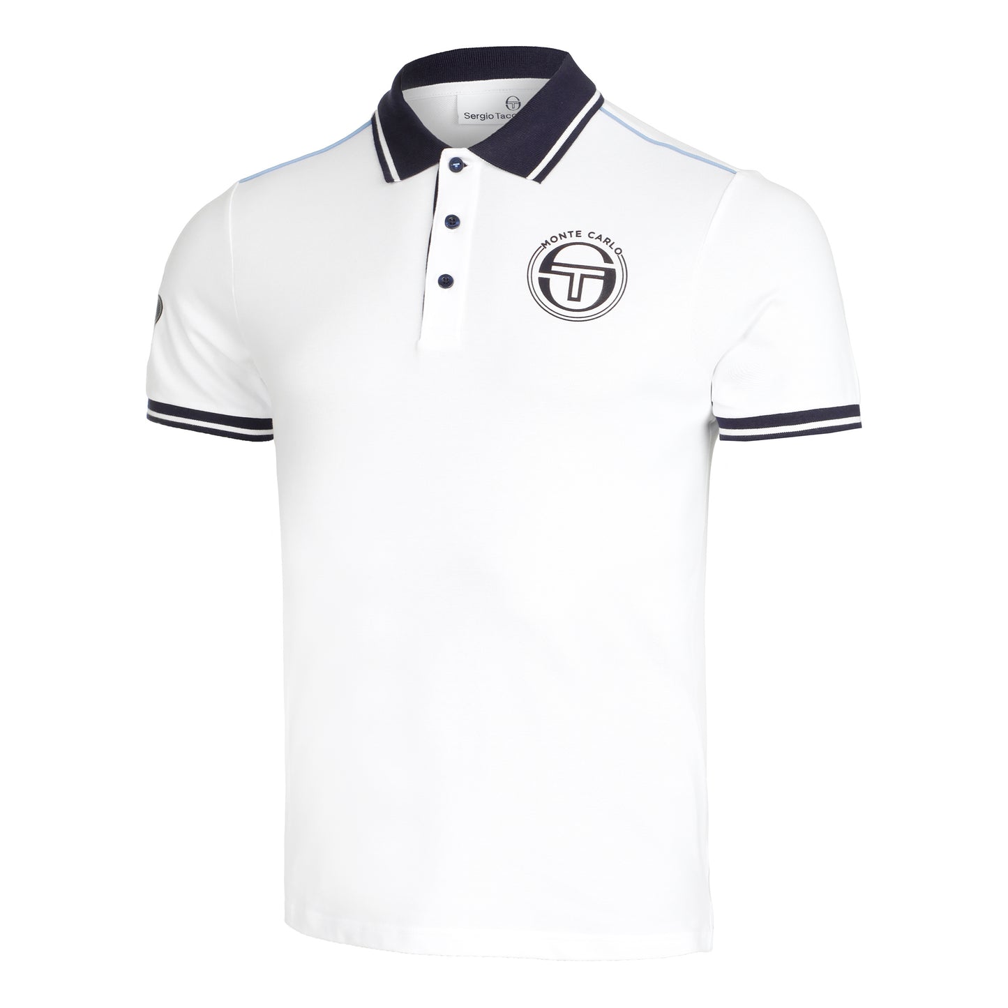 Sergio Tacchini Ranking Staff Polo Uomini - bianco, blu scuro