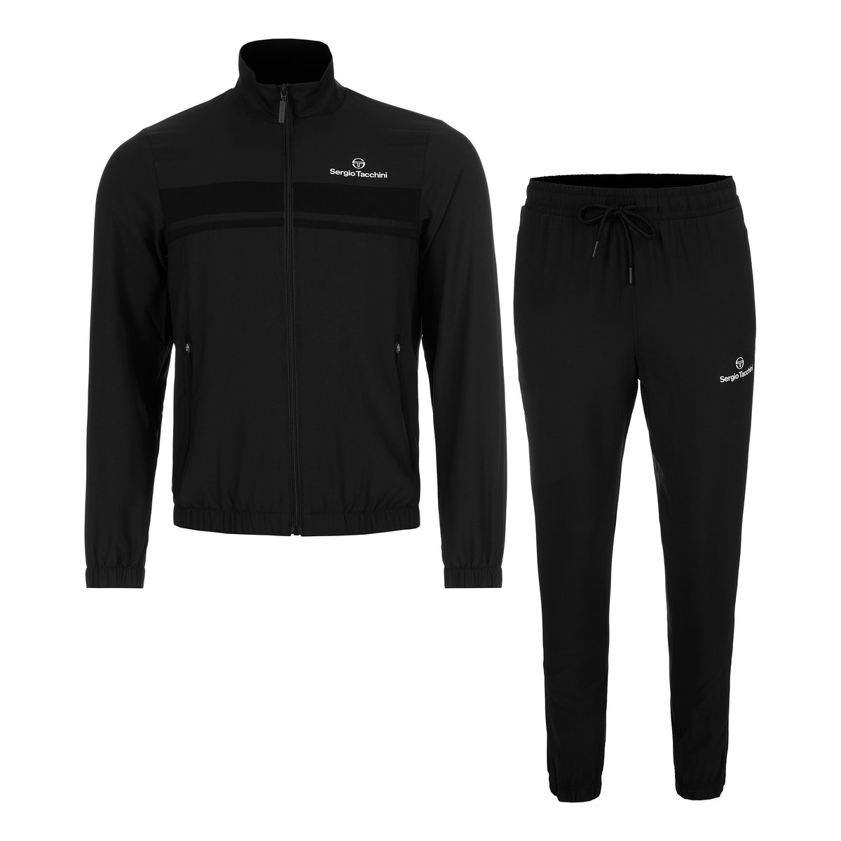 Sergio Tacchini Specchio Tuta da allenamento Uomini - nero, beige