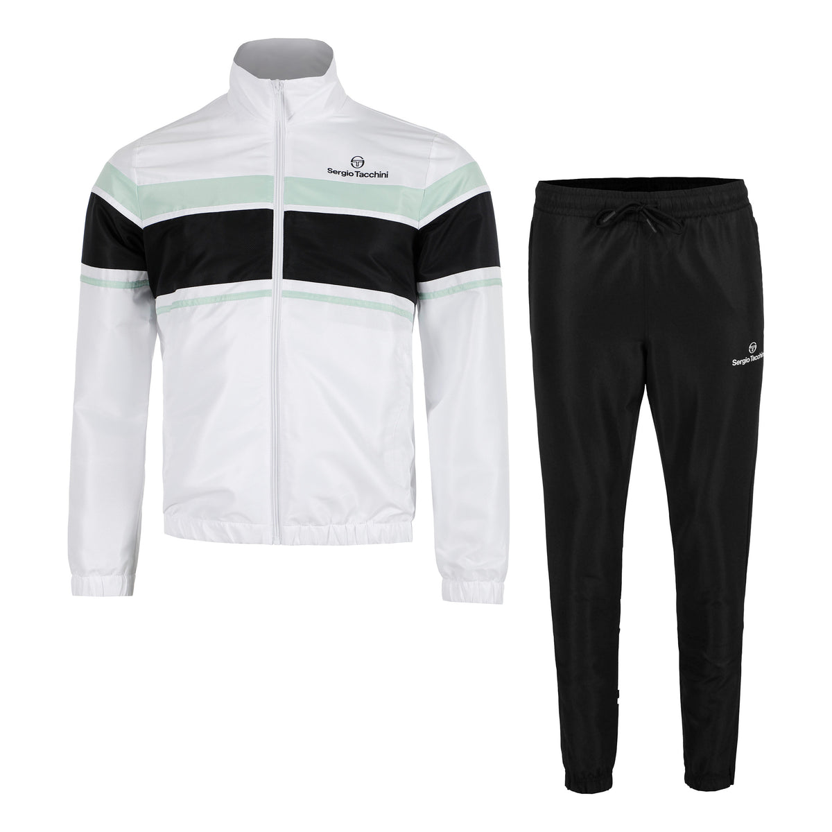 Sergio Tacchini Arpa Tuta Da Allenamento Uomini-Nero,Verde Chiaro