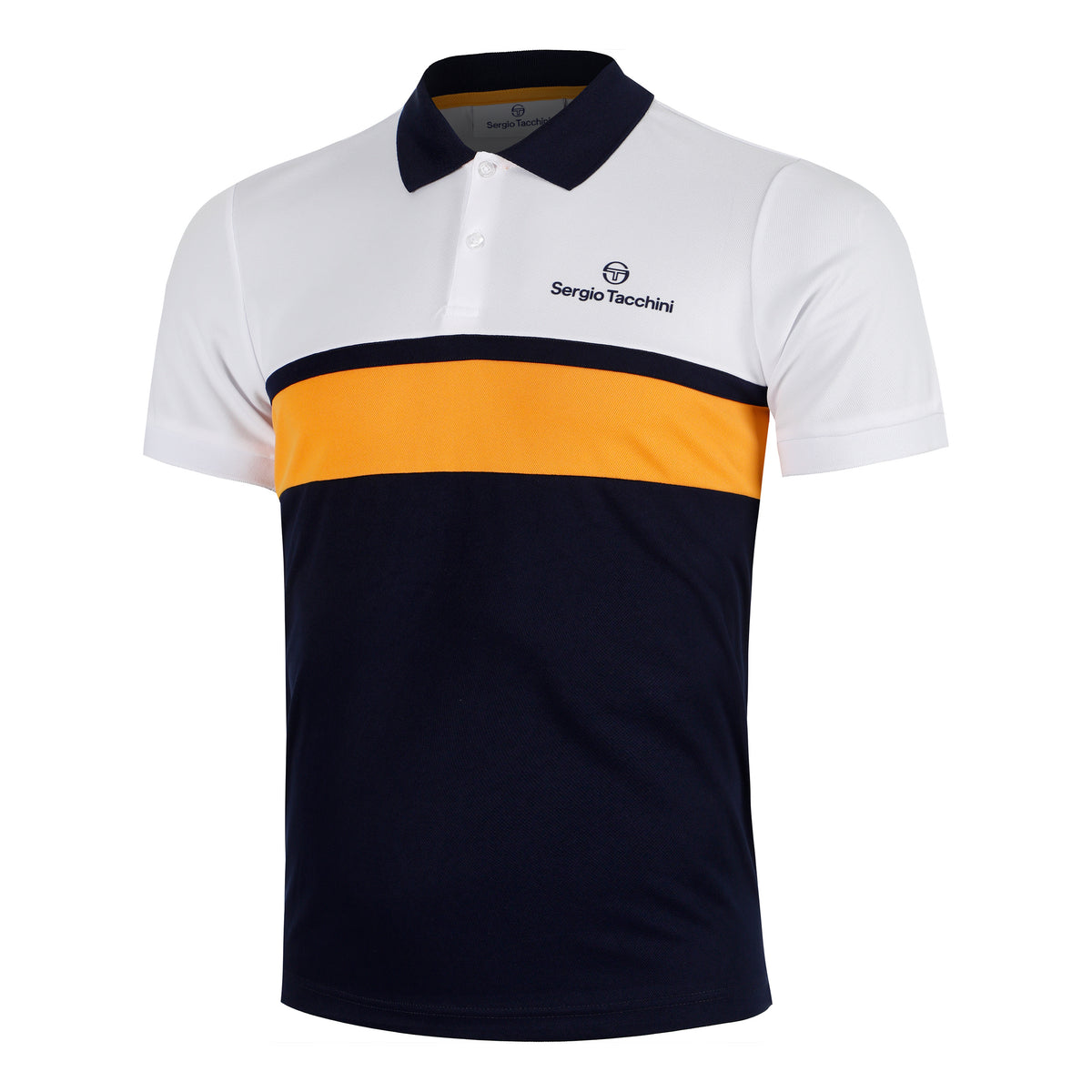 Sergio Tacchini Elfetta Polo Uomini-Bianco,Albicocca