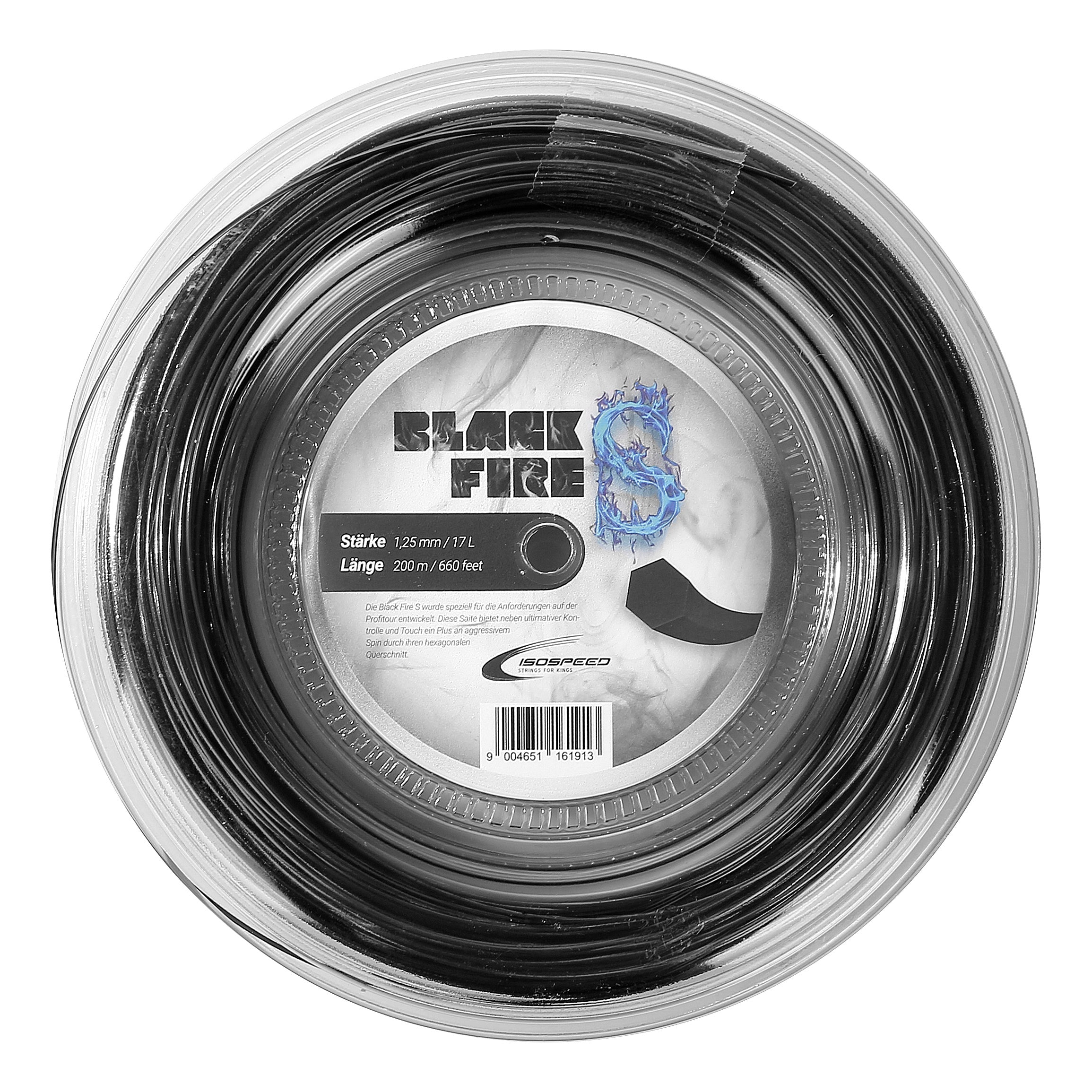 Isospeed Black FireS Rotolo Di Corde 200m-Nero