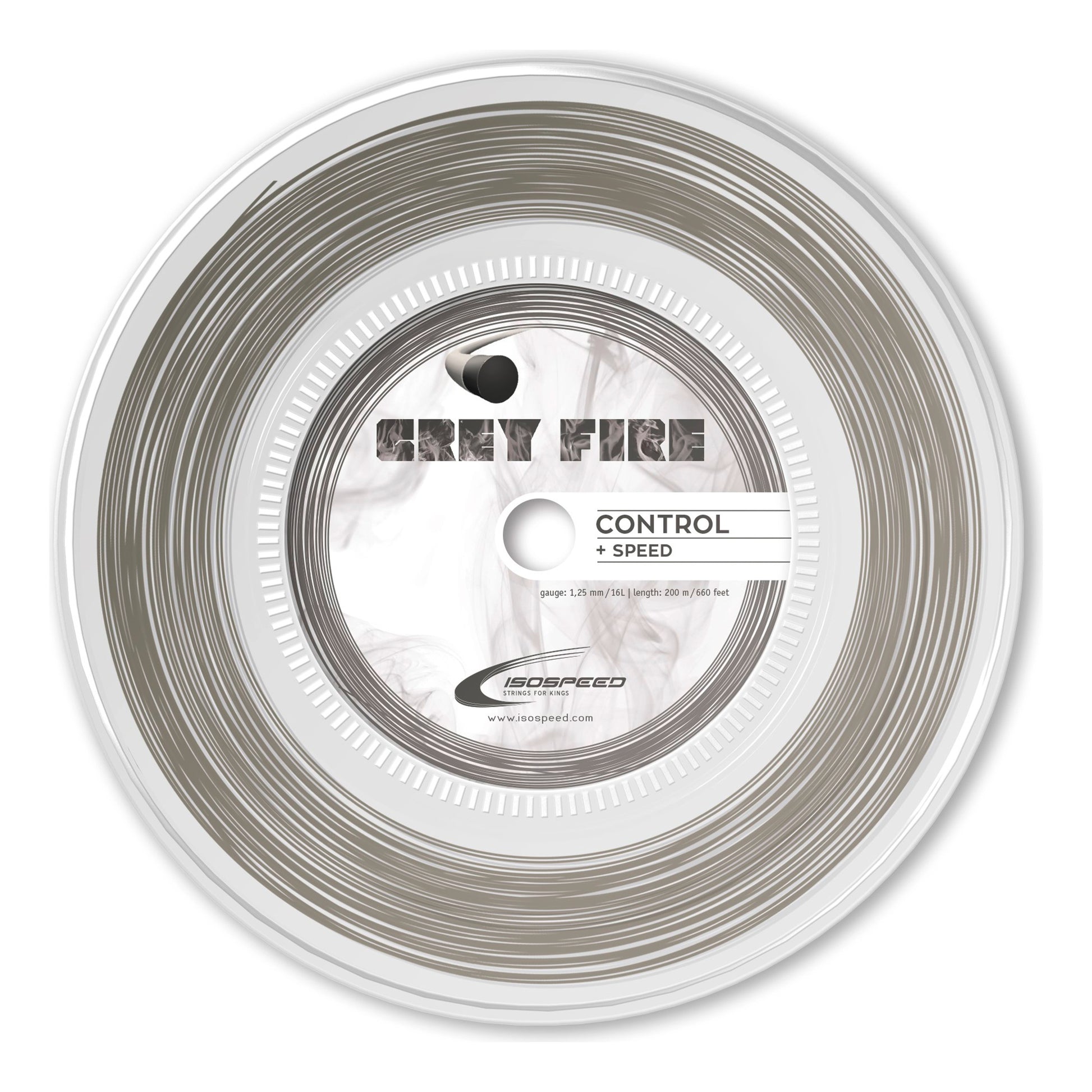 Isospeed Grey Fire Rotolo Di Corde 200m-Grigio