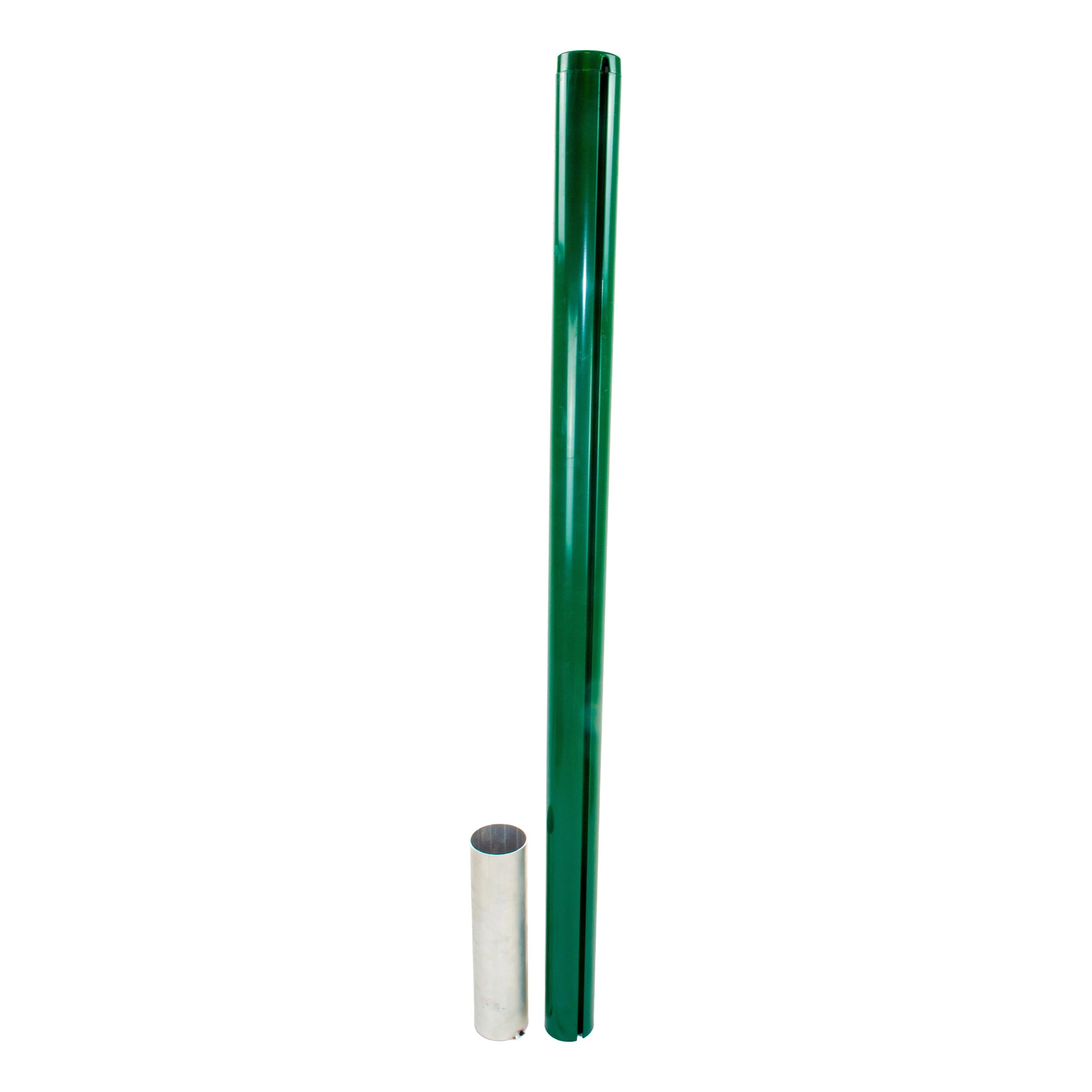 Tegra ASS Paletti Di Sostegno Rete Da Tennis 83mm Rotondo,Alluminio-Verde Scuro