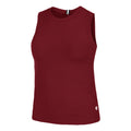ACE Rib Pocket Canottiera Donna - rosso scuro,