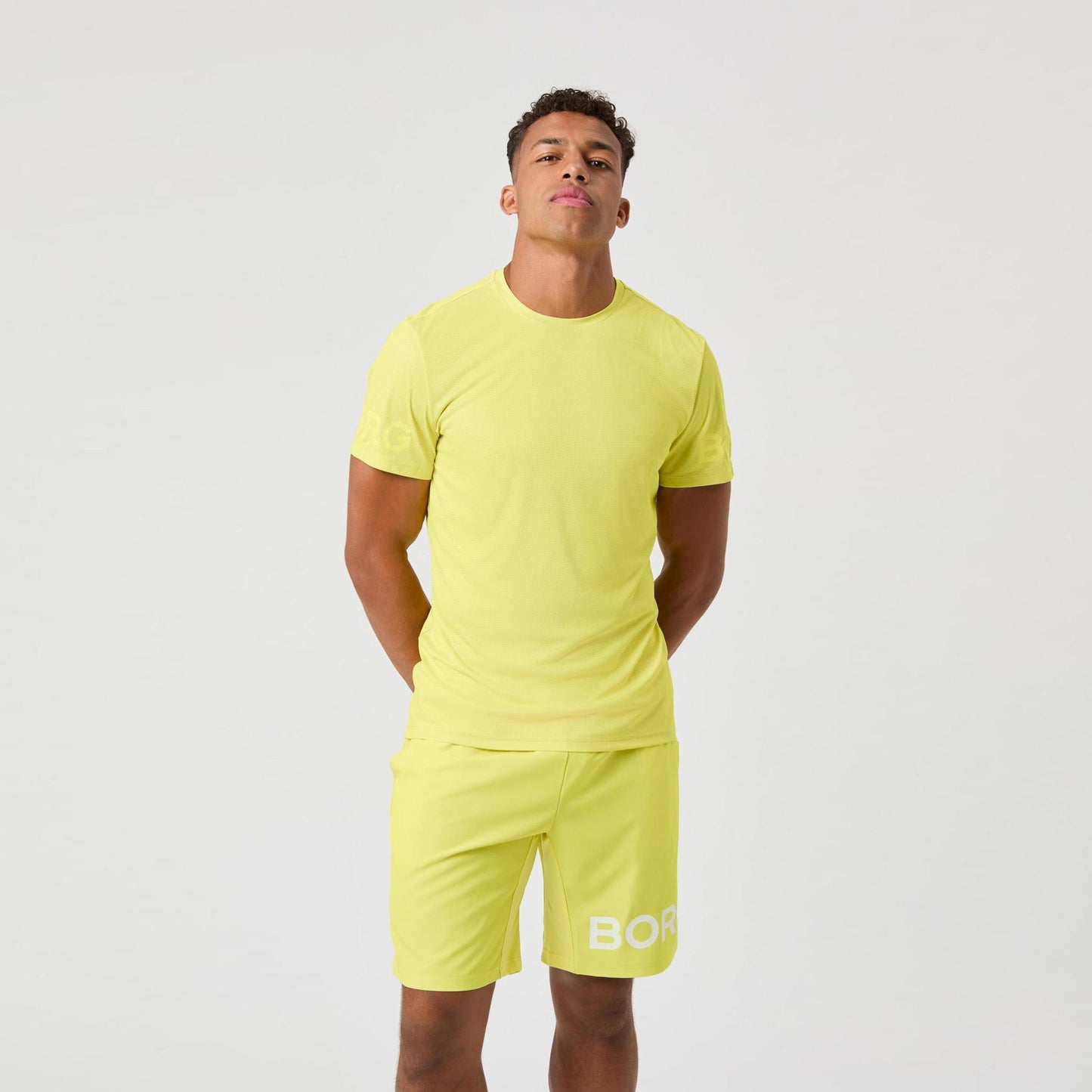 Björn Borg Light Maglietta Uomini - giallo limone
