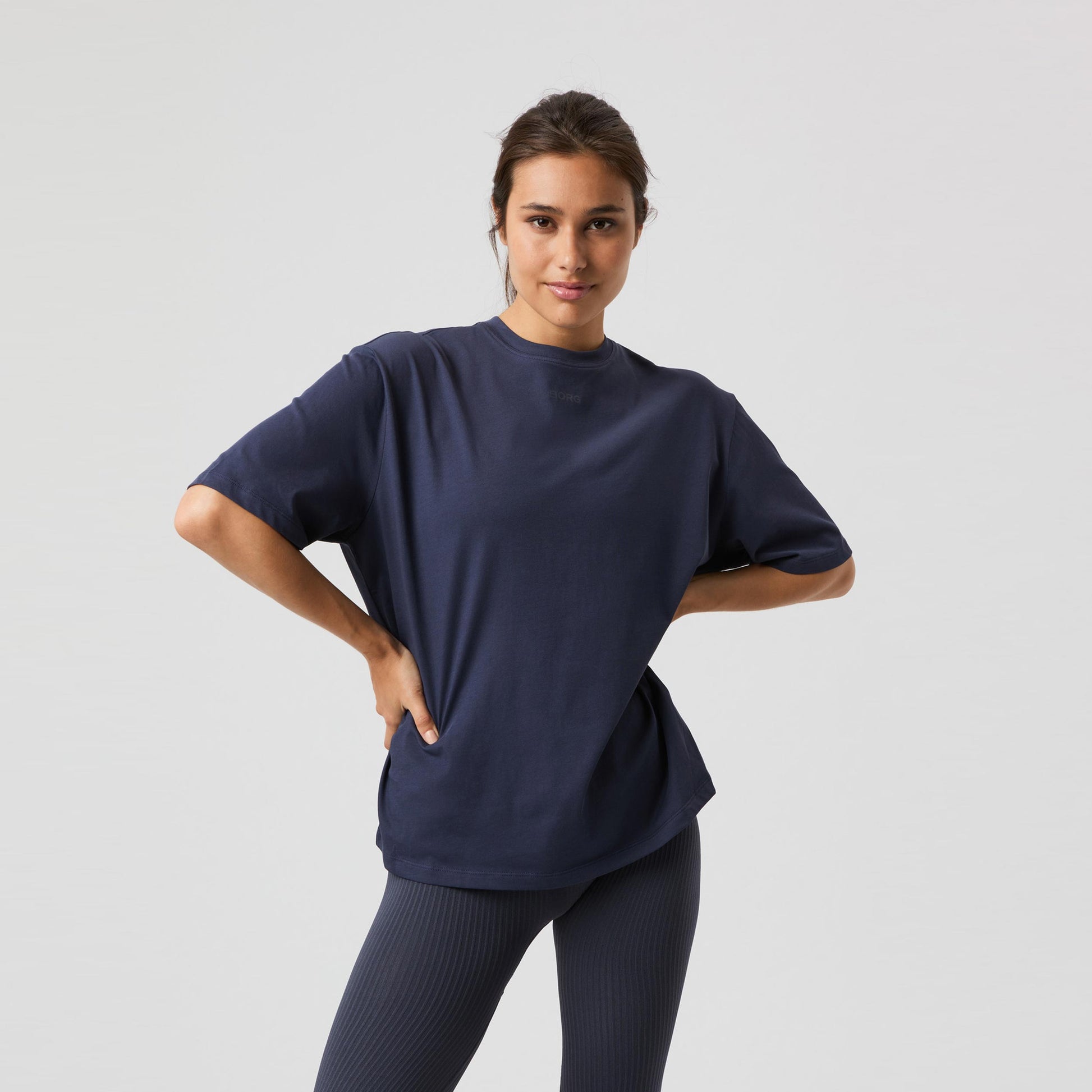 Björn Borg Studio Oversized Maglietta Donna-Blu Scuro