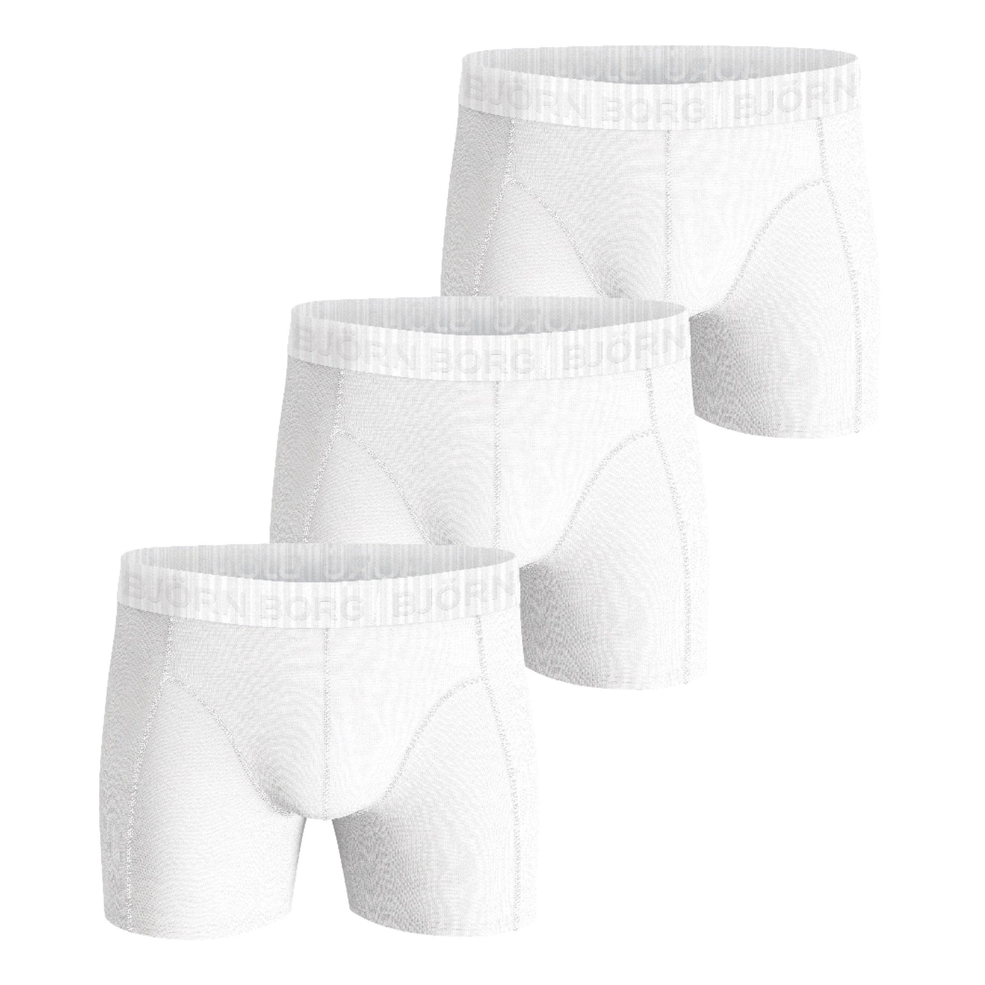 Björn Borg Stretch Boxer Confezione da 3 Uomini - bianco,