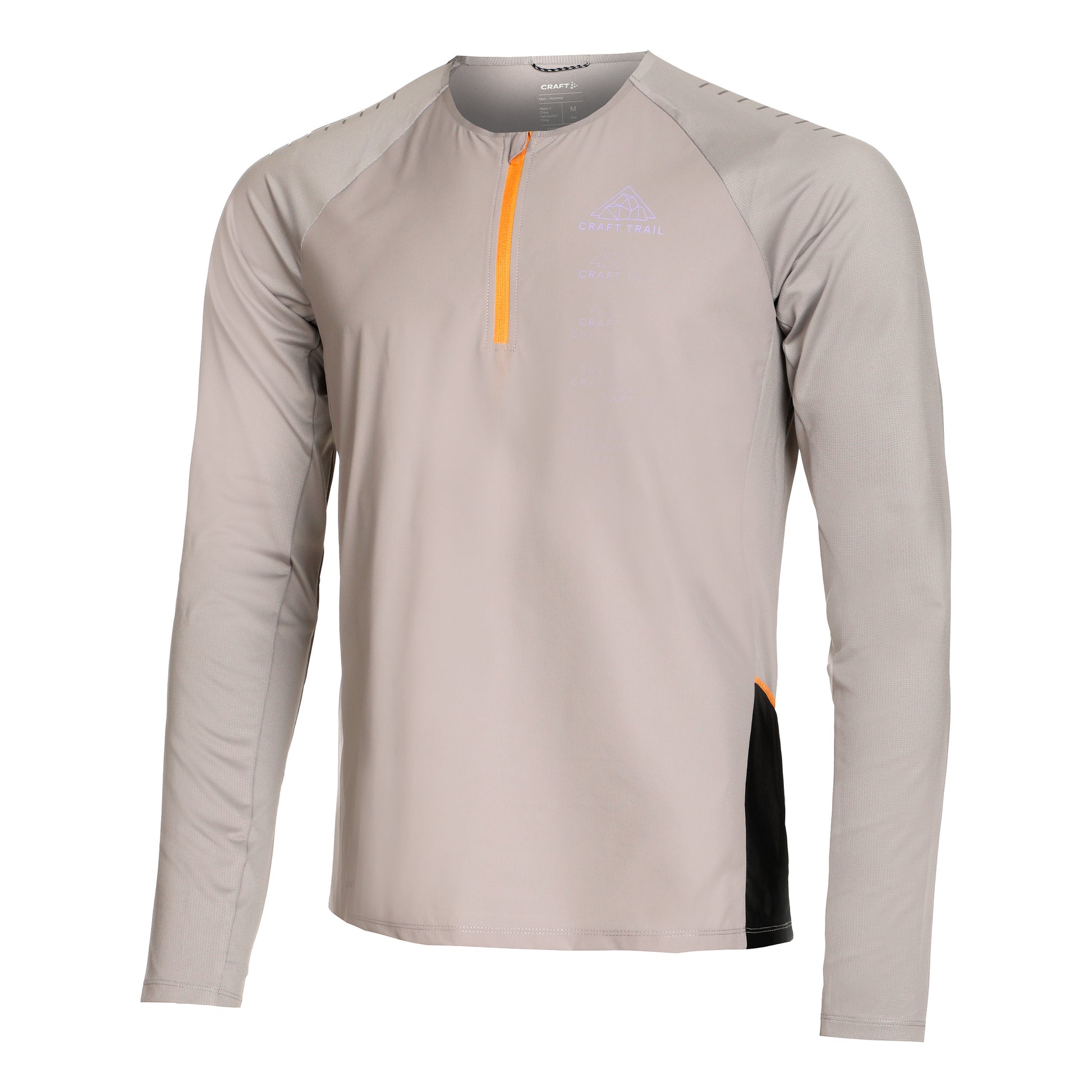 Craft Pro Trail Wind Top da corsa Uomini - grigio,