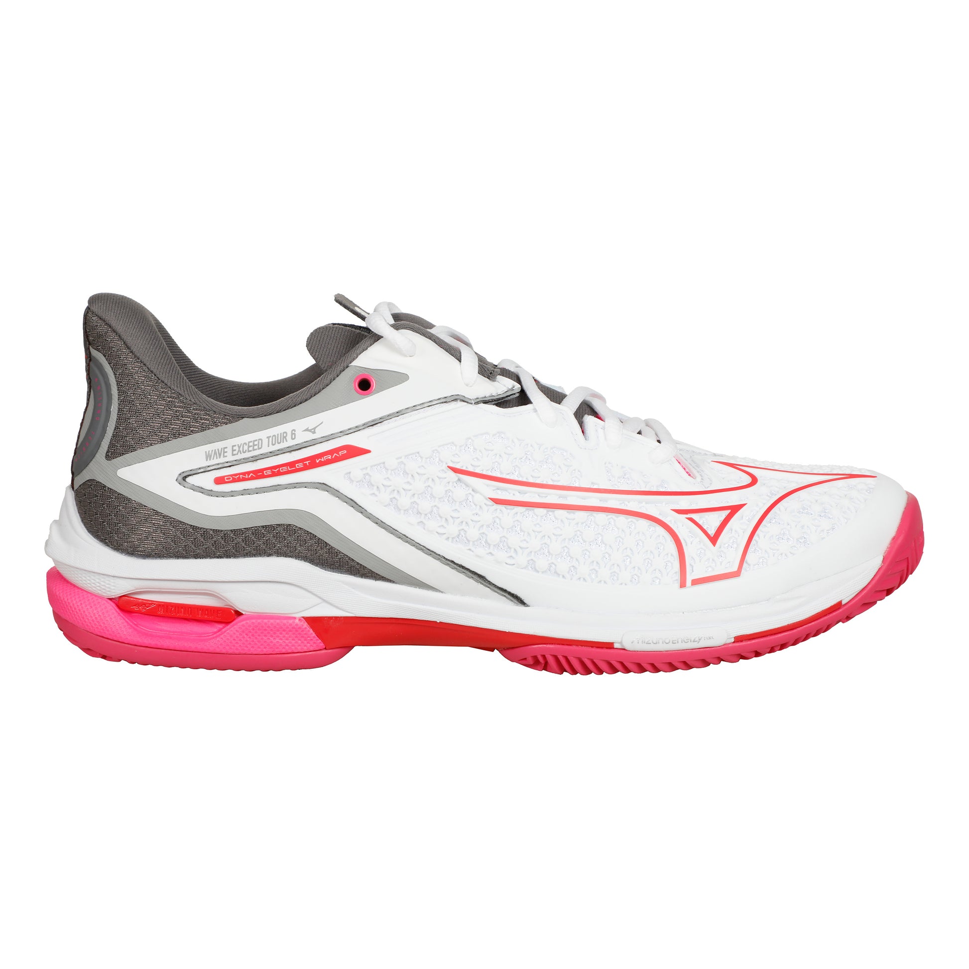 Mizuno Wave Exceed Tour 6 Scarpa per terra rossa Donna - bianco, grigio