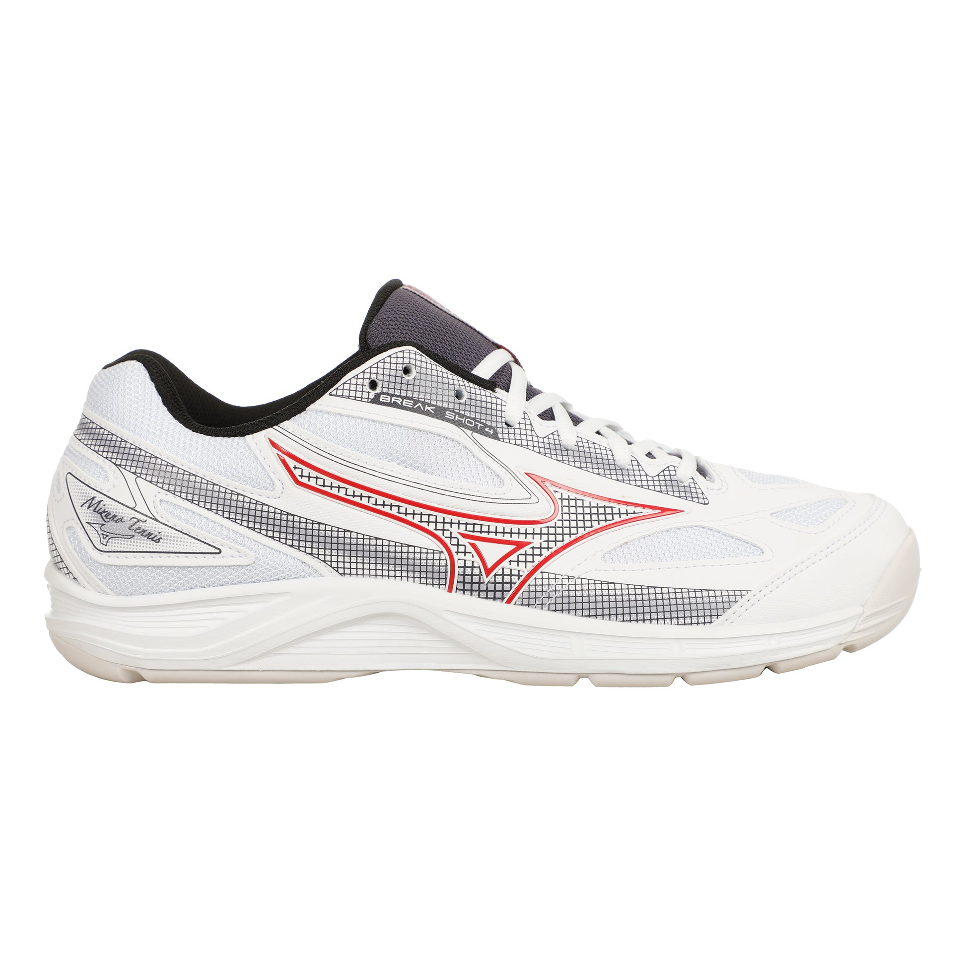 Mizuno Break Shot Scarpa Per Tappeto Uomini-Bianco,Rosso