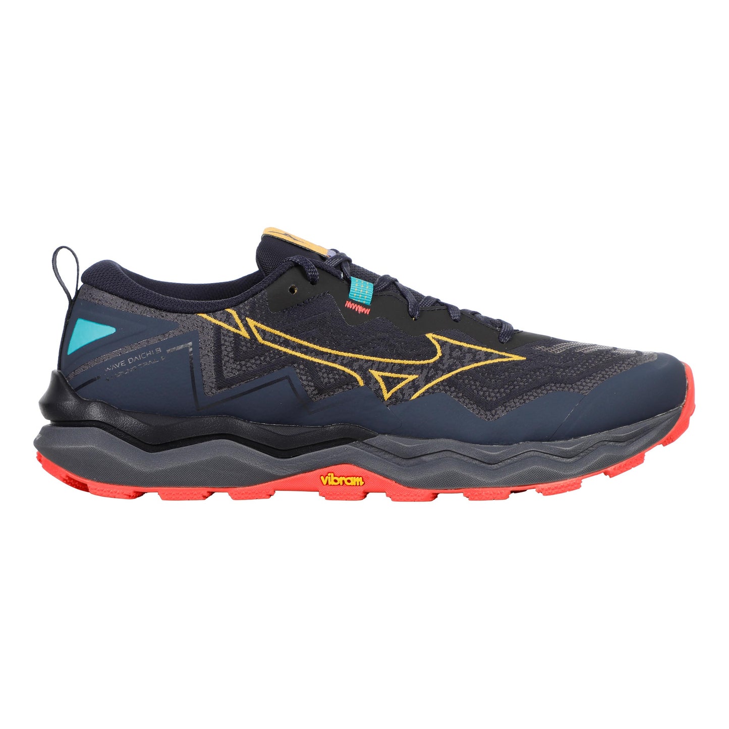 Mizuno Wave Daichi 9                       Scarpa da trail Uomini-blu scuro, giallo