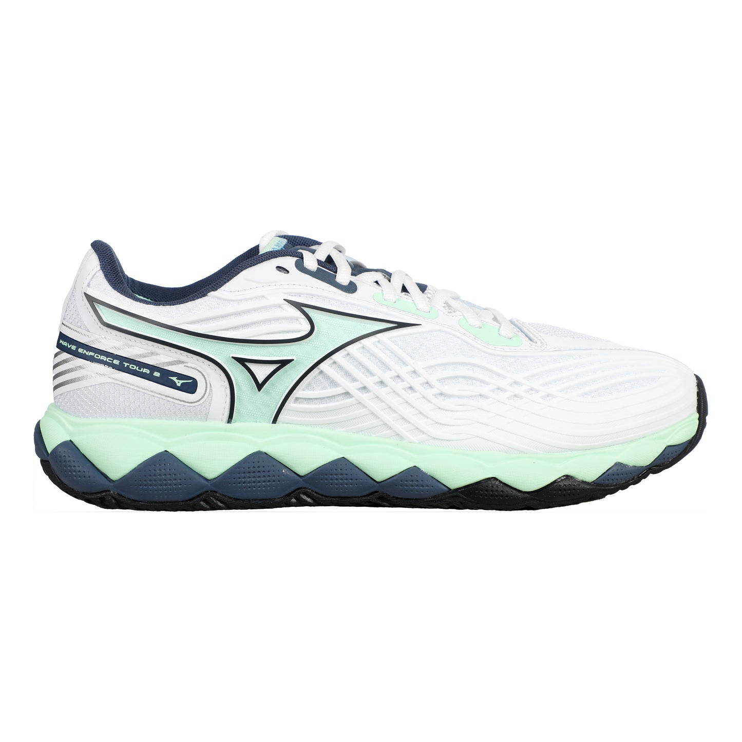 Mizuno Wave Enforce Tour 2 Scarpa per tutte le superfici Uomini - bianco, mint