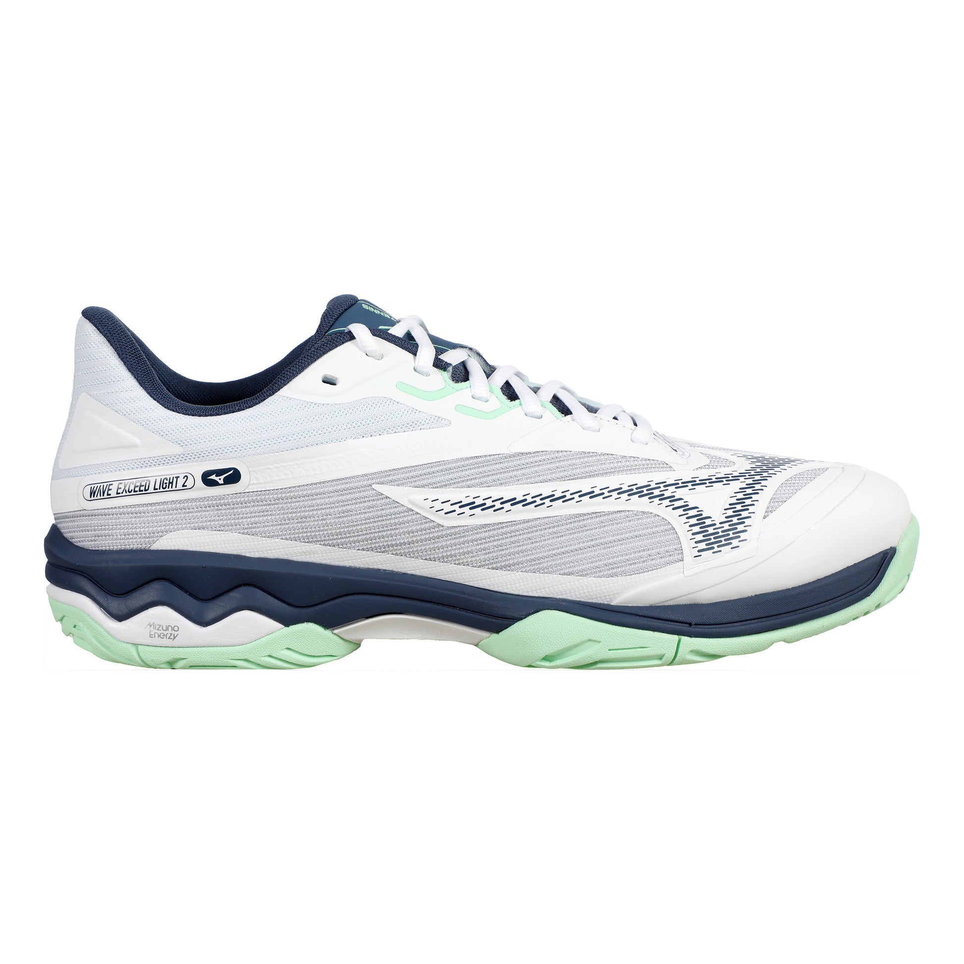 Mizuno Wave Exceed Light 2 Scarpa Per Tutte Le Superfici Uomini-Bianco,Blu