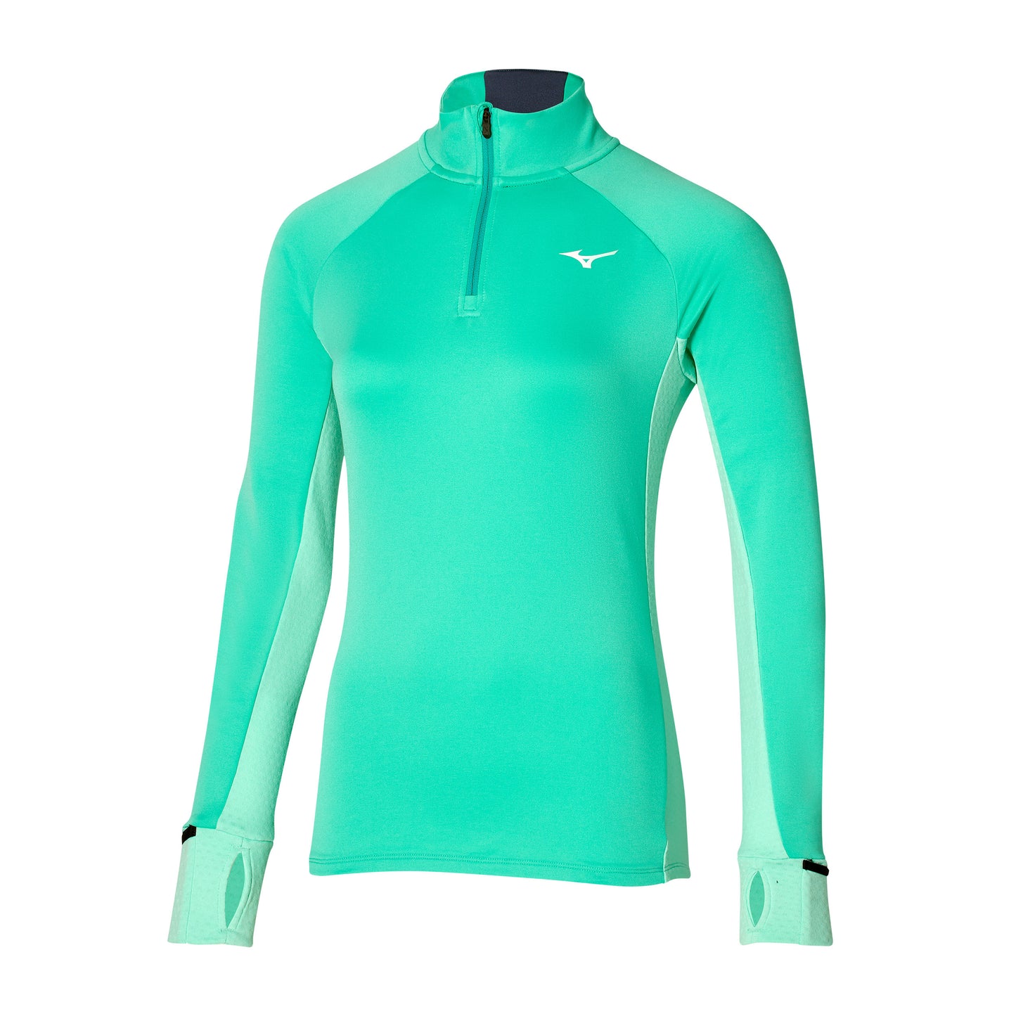Mizuno Warmalite Half-Zip Top da corsa Donna - turchese,