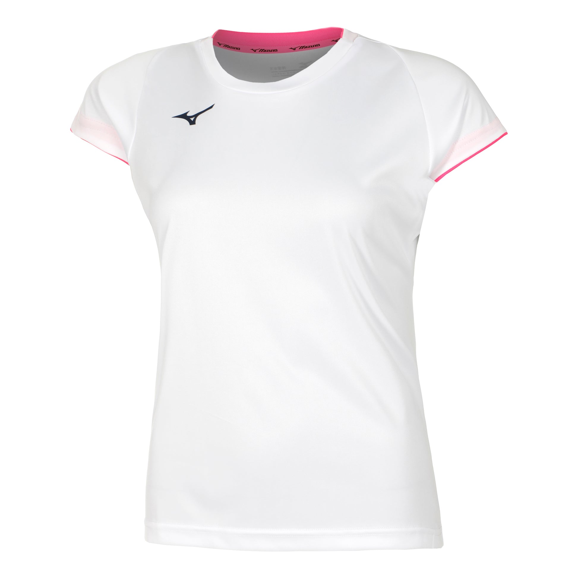 Mizuno Core Maglietta Donna - bianco, rosa
