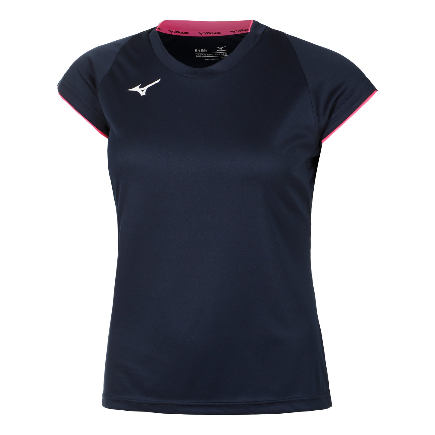 Mizuno Core Maglietta Donna - blu scuro, rosa