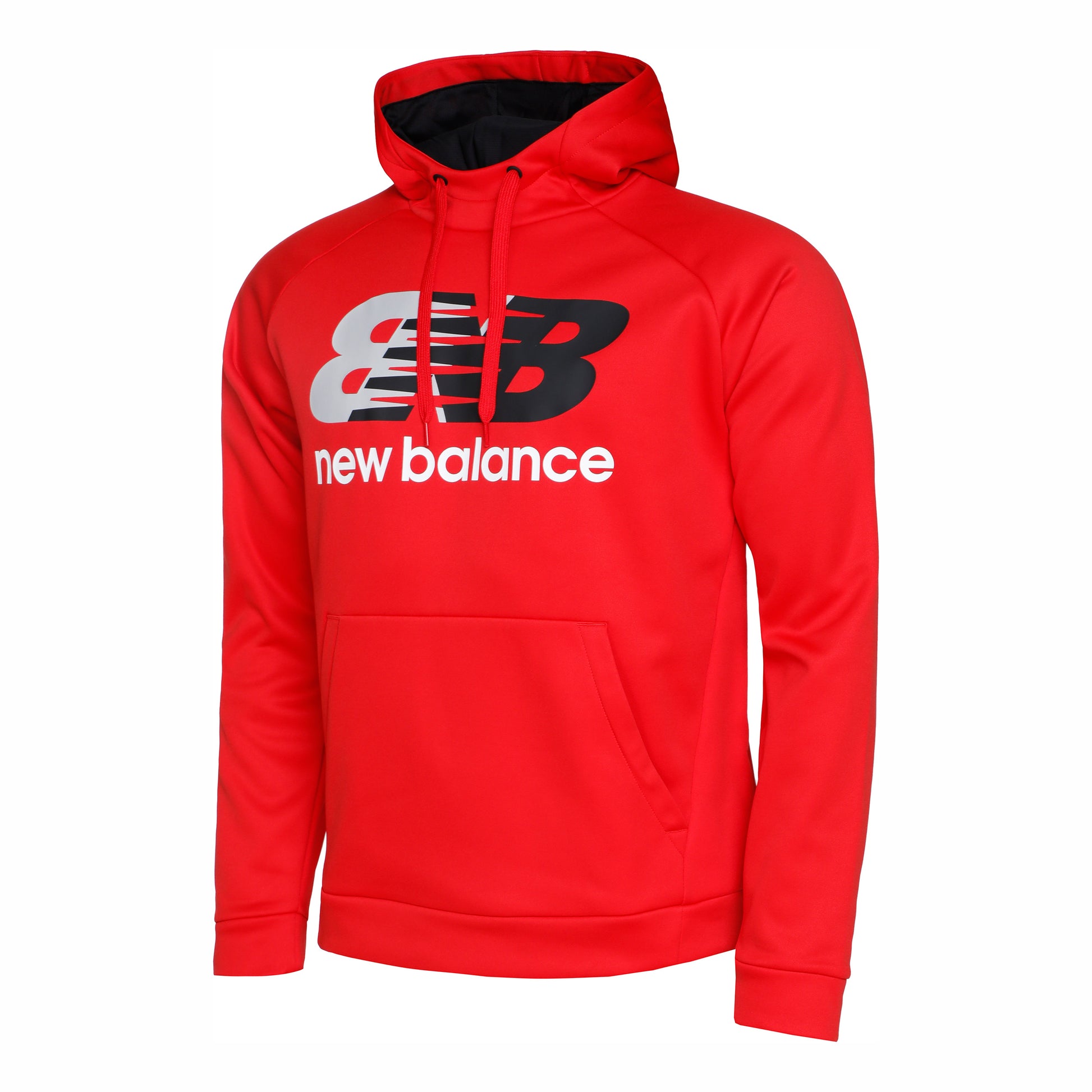 New Balance Tenacity Performance Printed Felpa con cappuccio Uomini - rosso,