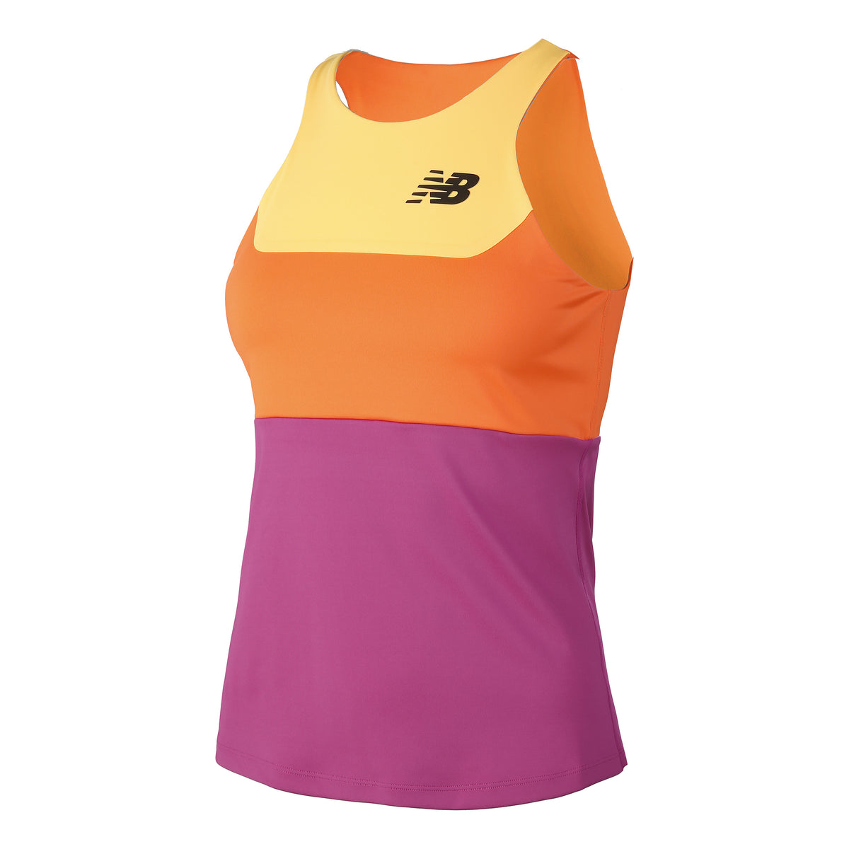 New Balance Tournament Keyhole Canottiera Donna - arancione, lilla