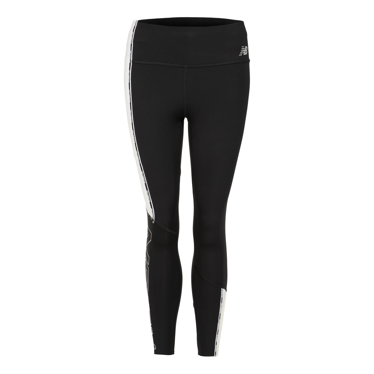 New Balance Accelerate Pacer 7/8 Calzamaglia Donna-Nero,Bianco