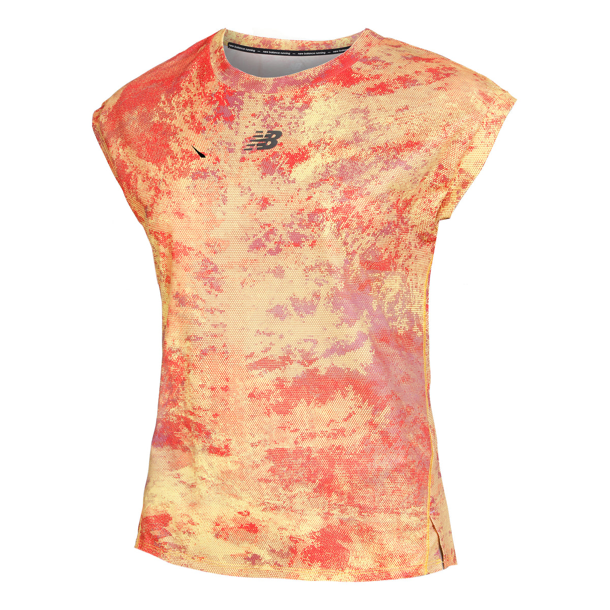 New Balance Printed AT Nvent Camicia da corsa Donna - arancione, rosso