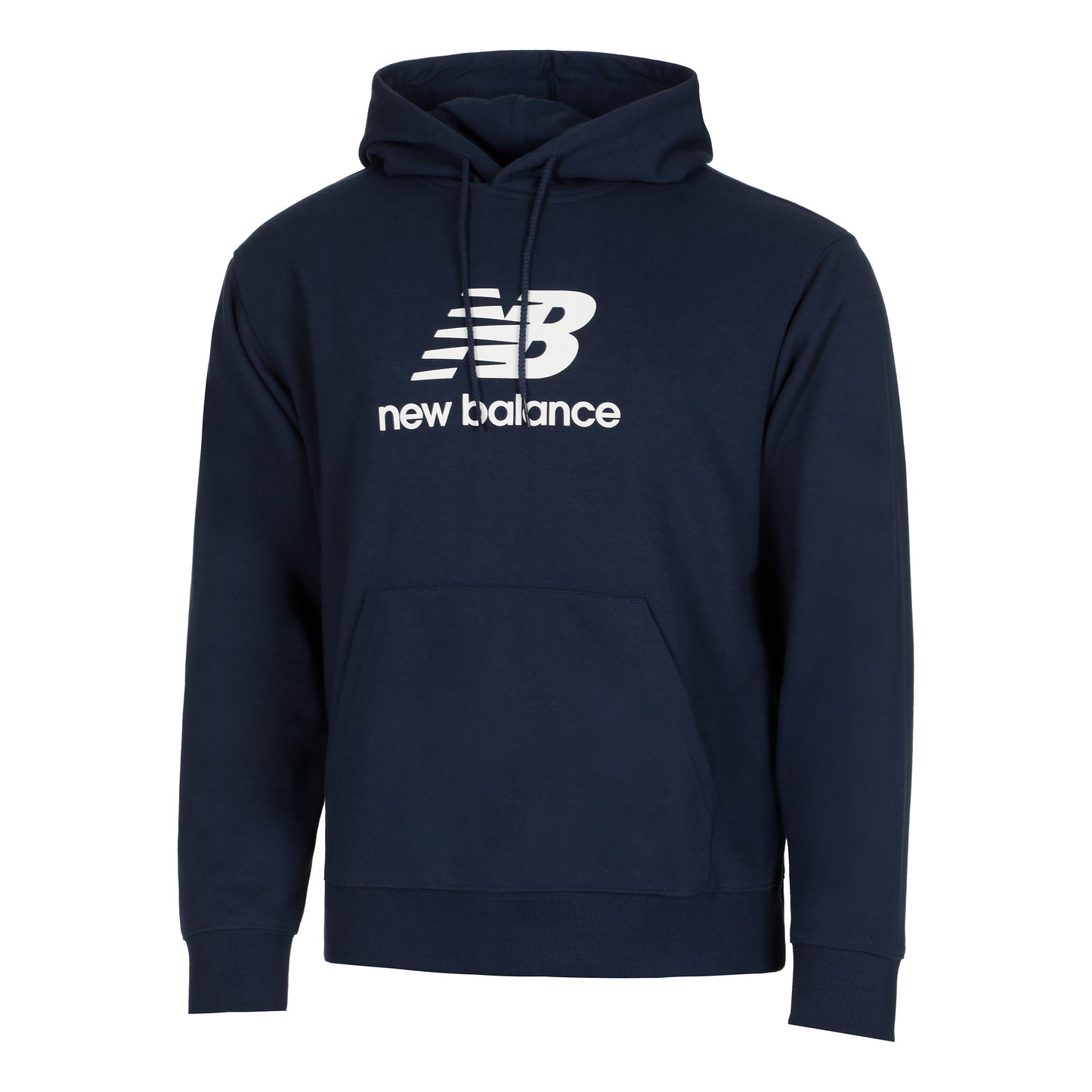 New Balance French Terry Logo Felpa con cappuccio Uomini - blu scuro,