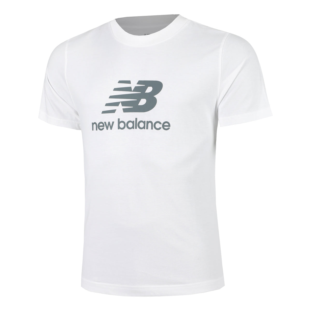 New Balance Essentials Logo Maglietta Uomini-Bianco