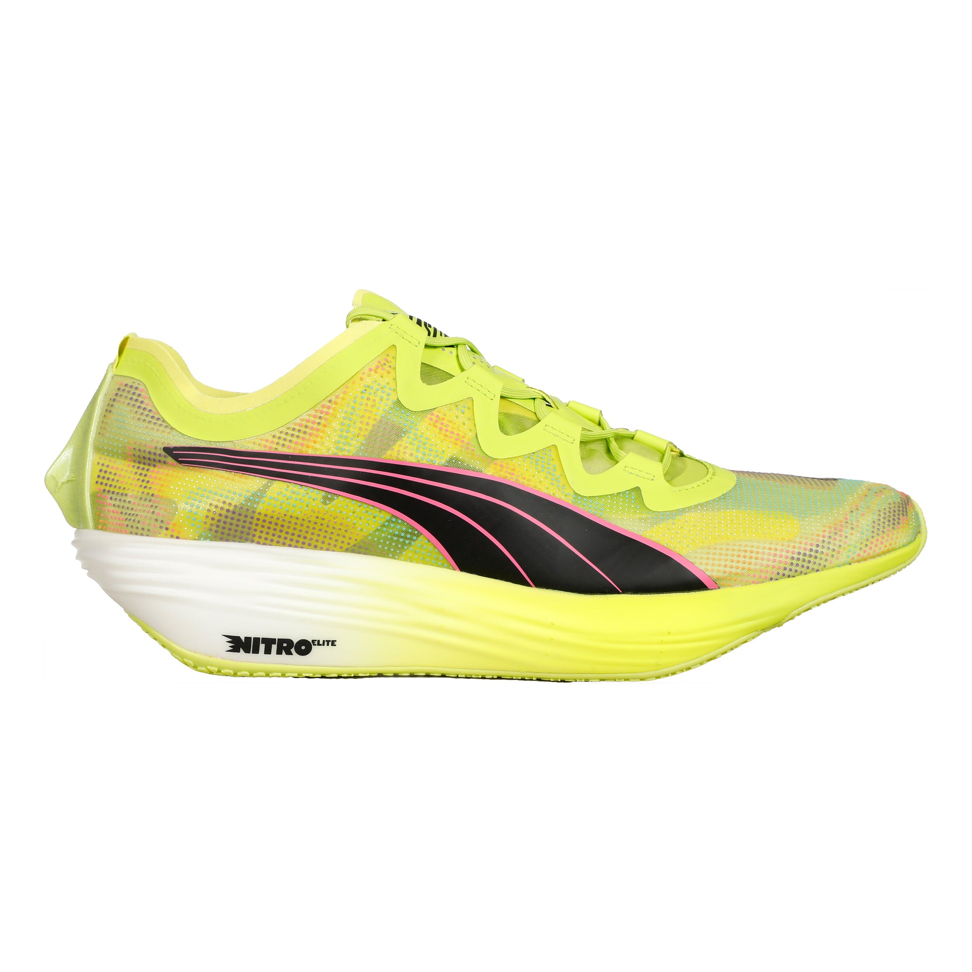 Puma FAST-FWD Nitro Elite Psychedelic Rush Scarpa Da Competizione Donna-Lime,Nero