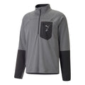 Seasons Raincell Half-Zip Top Da Corsa Uomini-Grigio,Nero