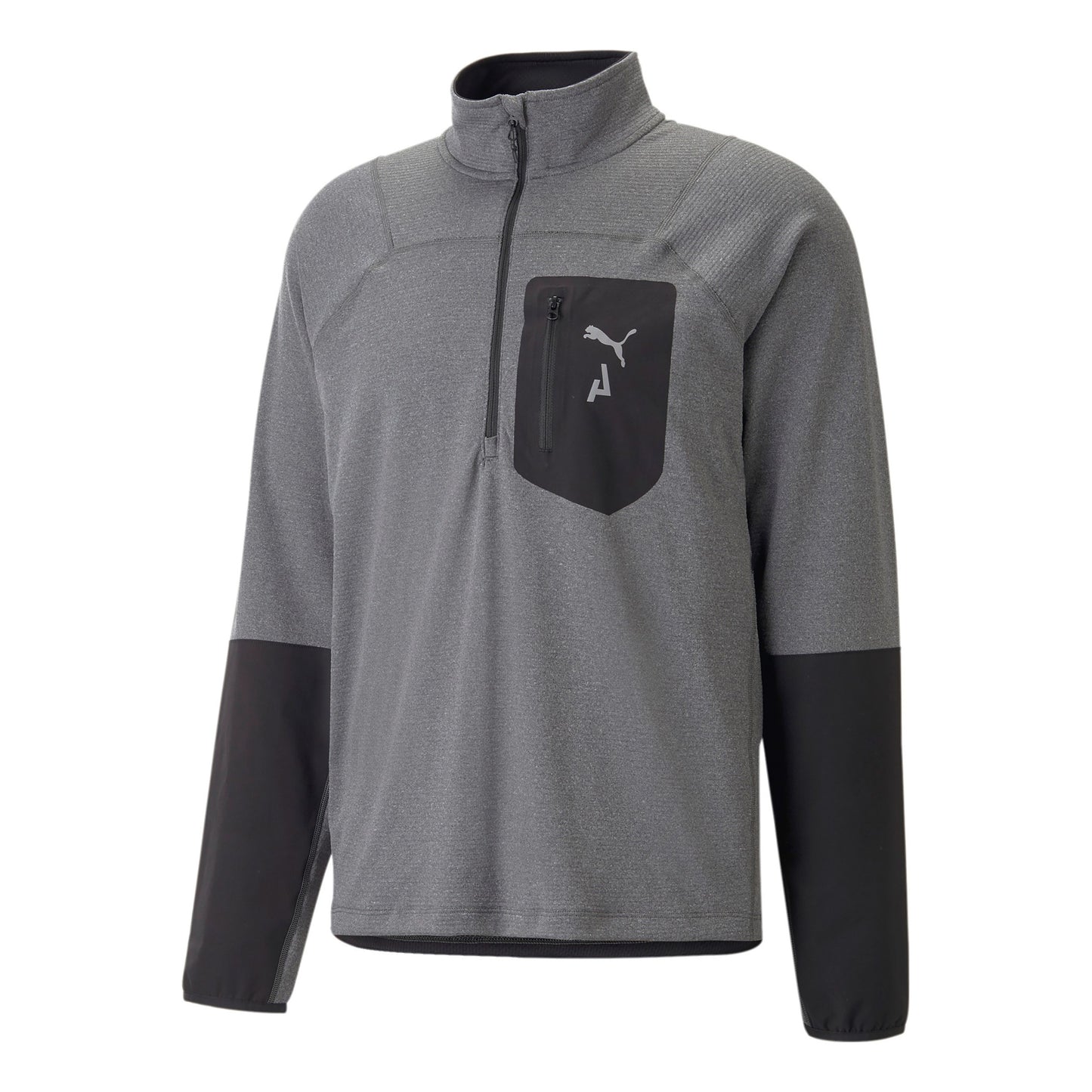 Puma Seasons Raincell Half-Zip Top Da Corsa Uomini-Grigio,Nero