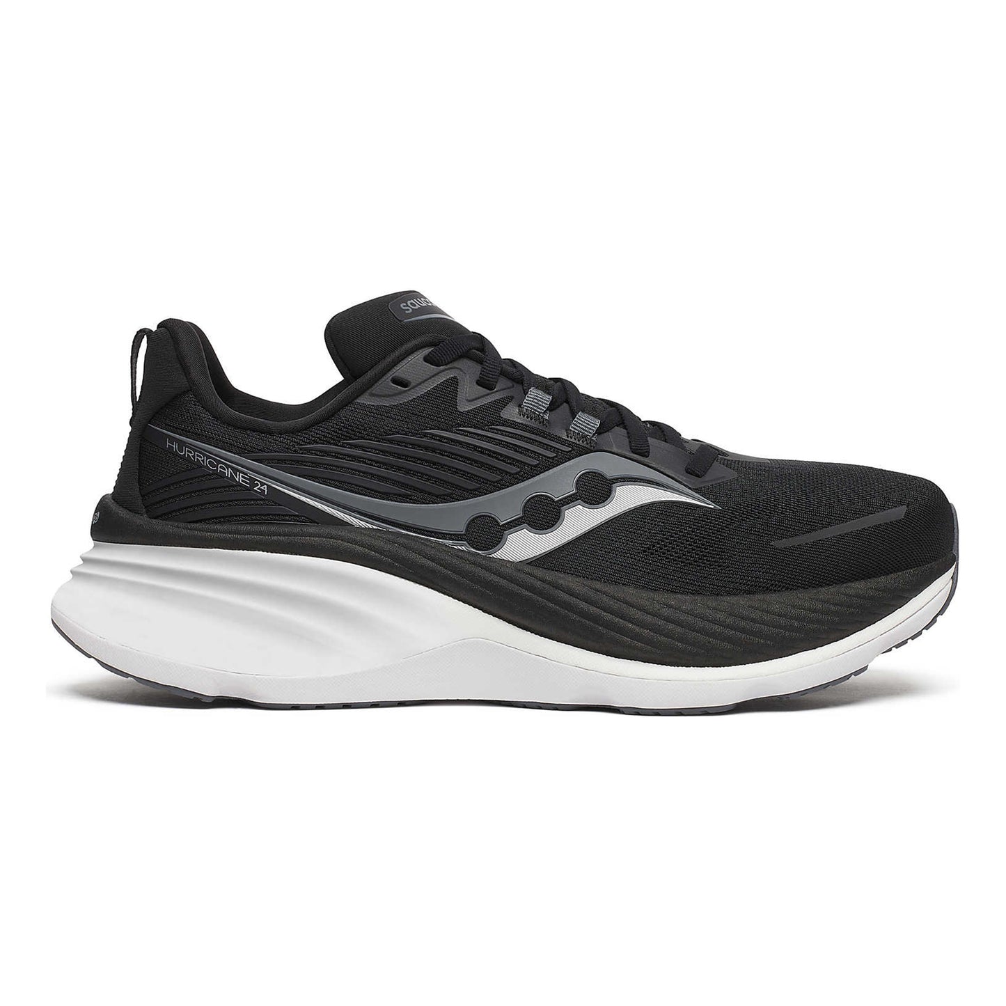 Saucony Hurricane 24 Scarpa Stabile Uomini-Nero,Grigio