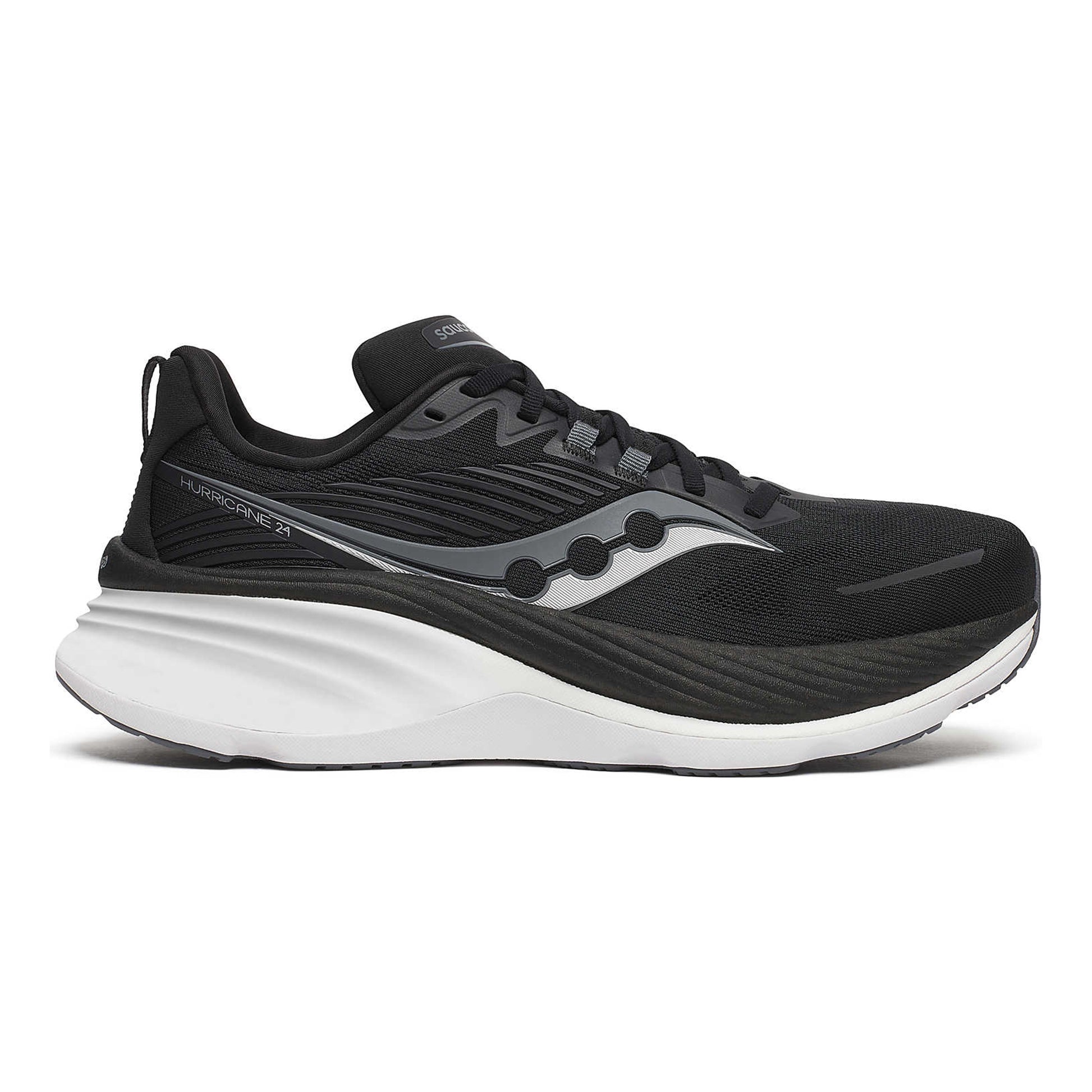 Saucony Hurricane 24 Scarpa Stabile Uomini-Nero,Grigio