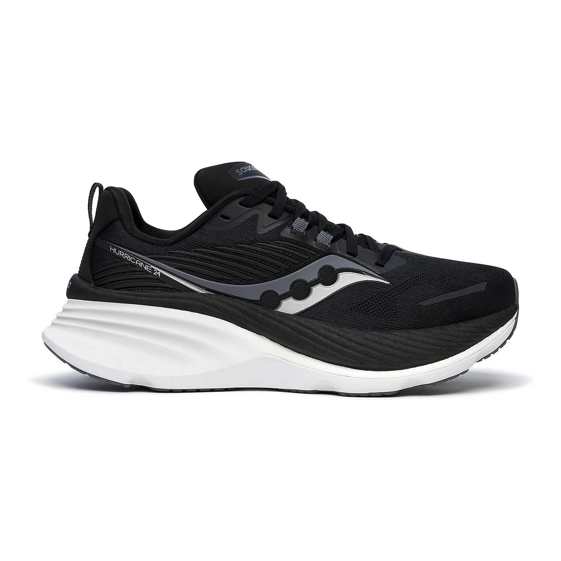 Saucony Hurricane 24 Wide Scarpa Stabile Uomini-Nero,Antracite