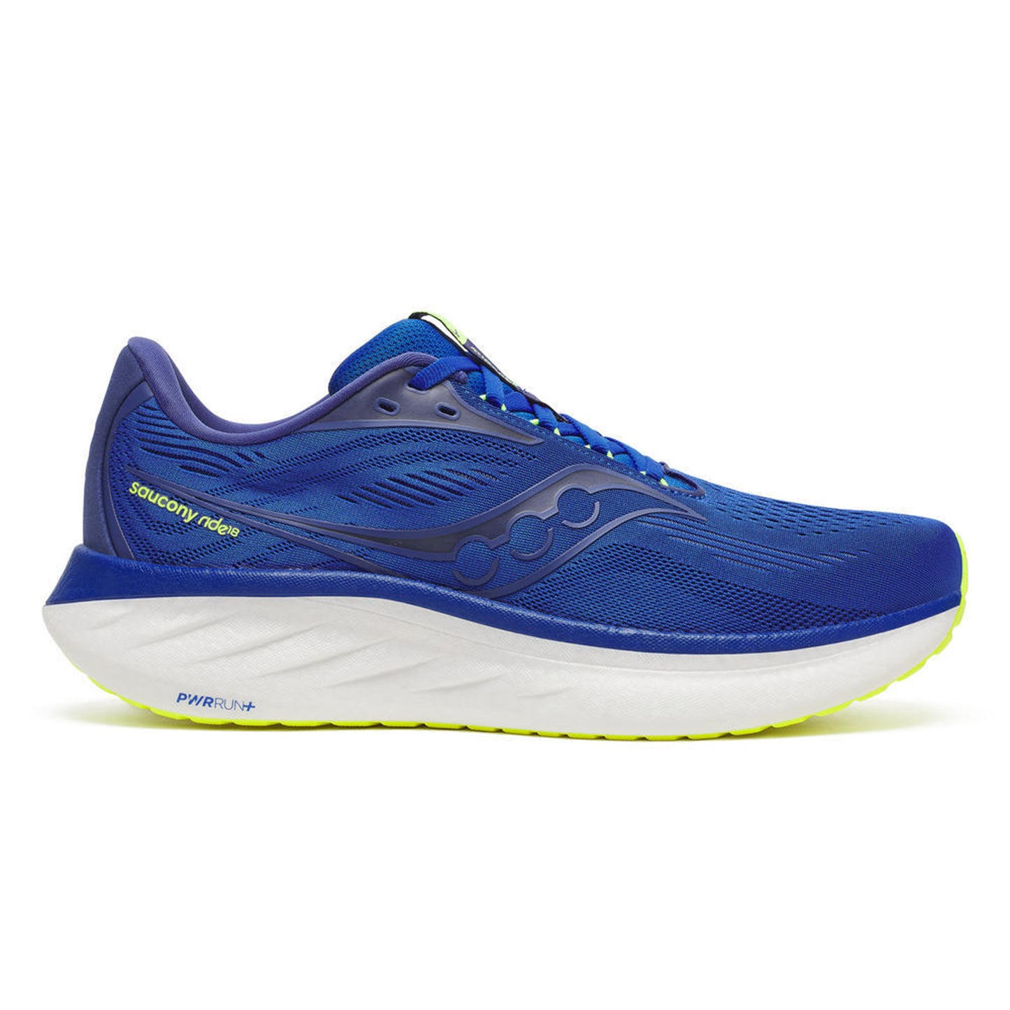 Saucony Ride 18 Scarpe neutrali Uomini-blu,giallo limone