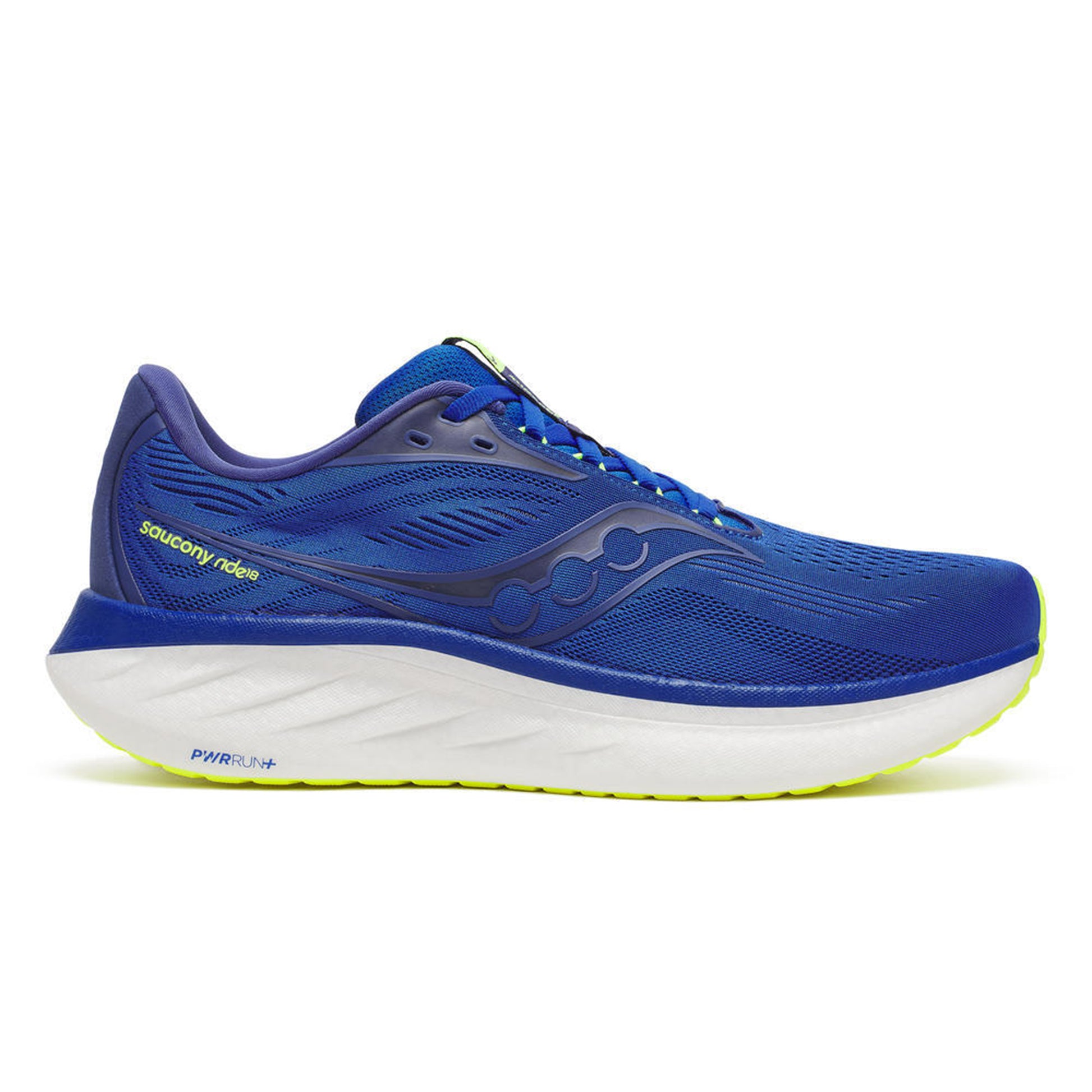 Saucony Ride 18 Scarpe neutrali Uomini-blu,giallo limone