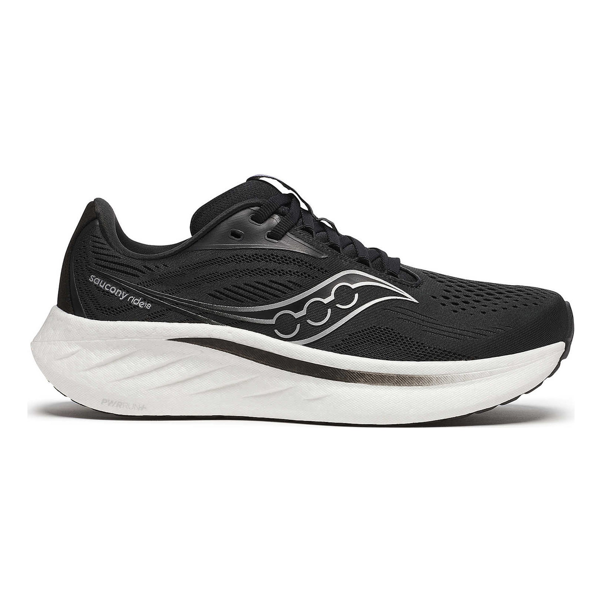 Saucony Ride 18 Scarpe Neutrali Donna-Nero,Bianco