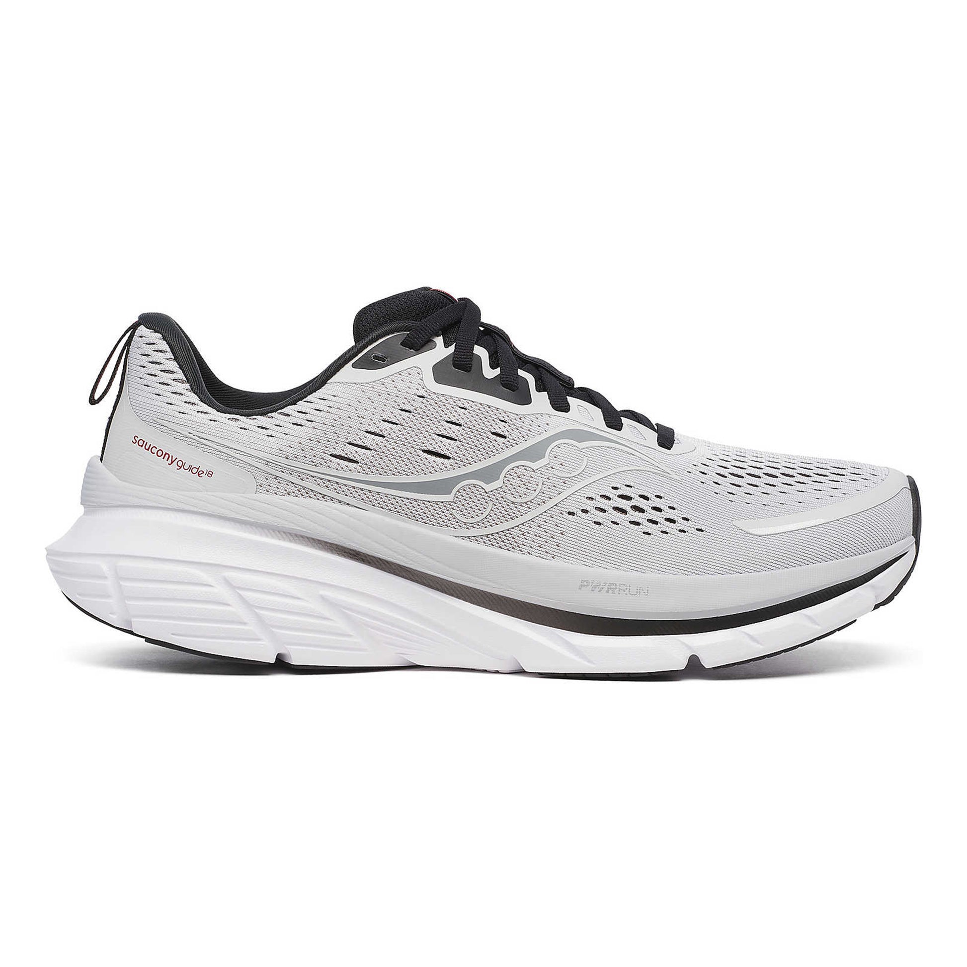 Saucony Guide 18 Scarpa Stabile Uomini-Bianco,Nero