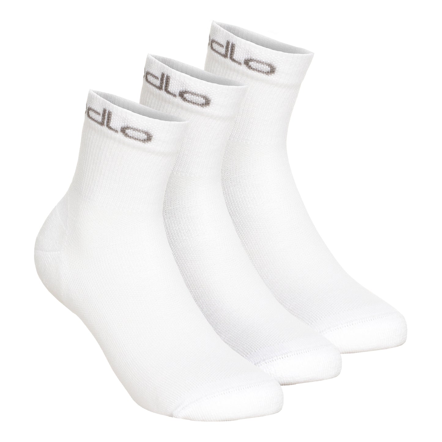 Odlo Quarter Active Calzini sportivi Confezione da 3 Unisex - bianco,