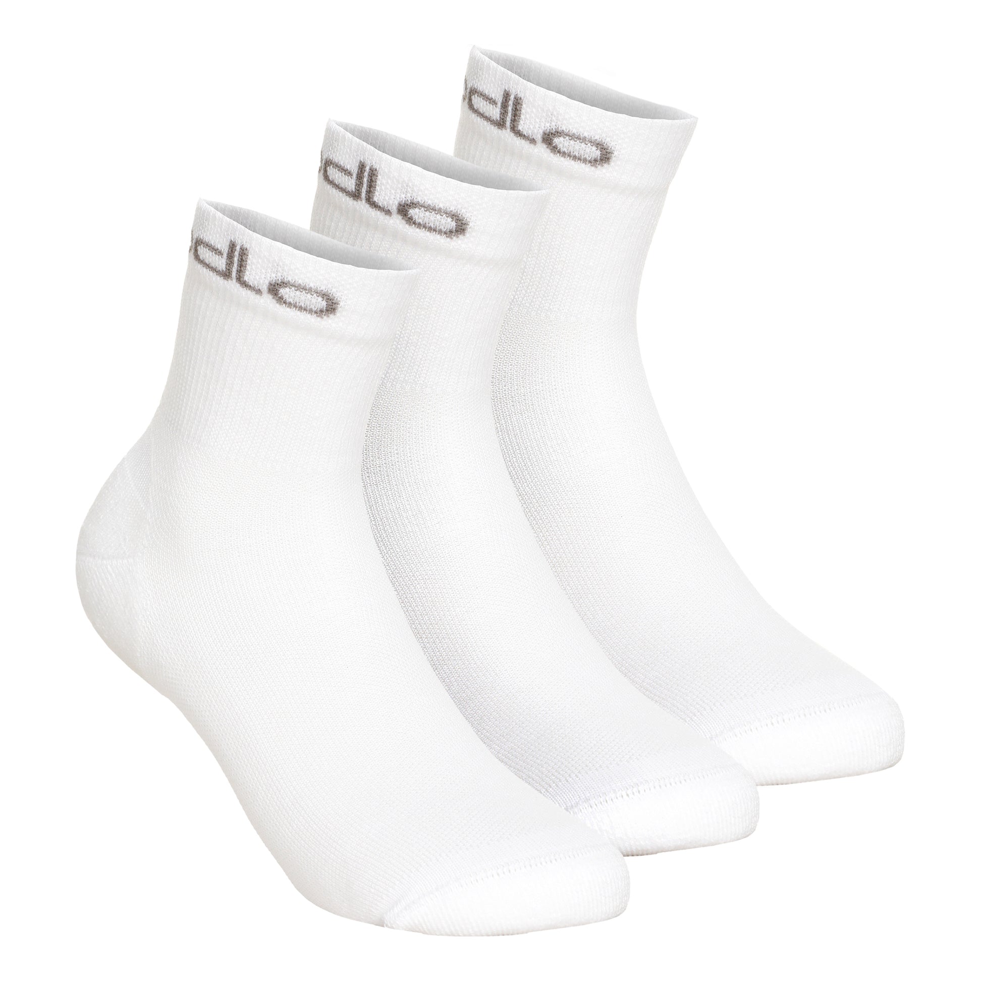 Odlo Quarter Active Calzini sportivi Confezione da 3 Unisex - bianco,