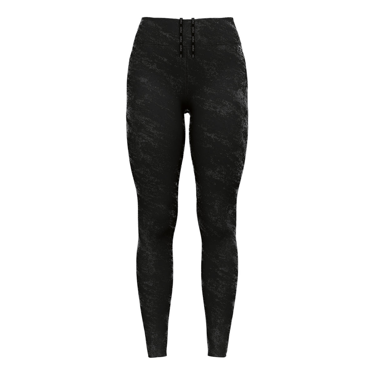 Odlo Zeroweight Print Reflective Calzamaglia Da Corsa Donna-Nero