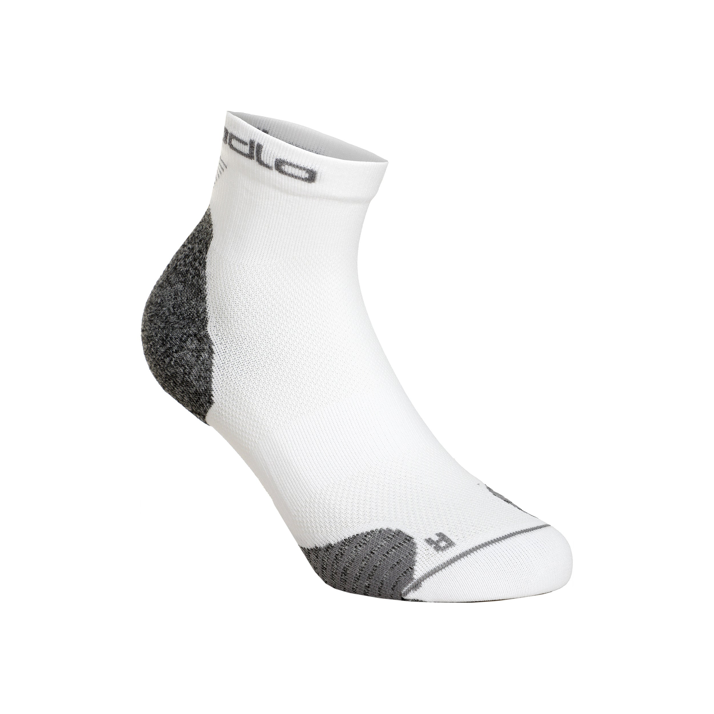Odlo Ceramicool Run Quarter Calze da corsa Unisex - bianco,