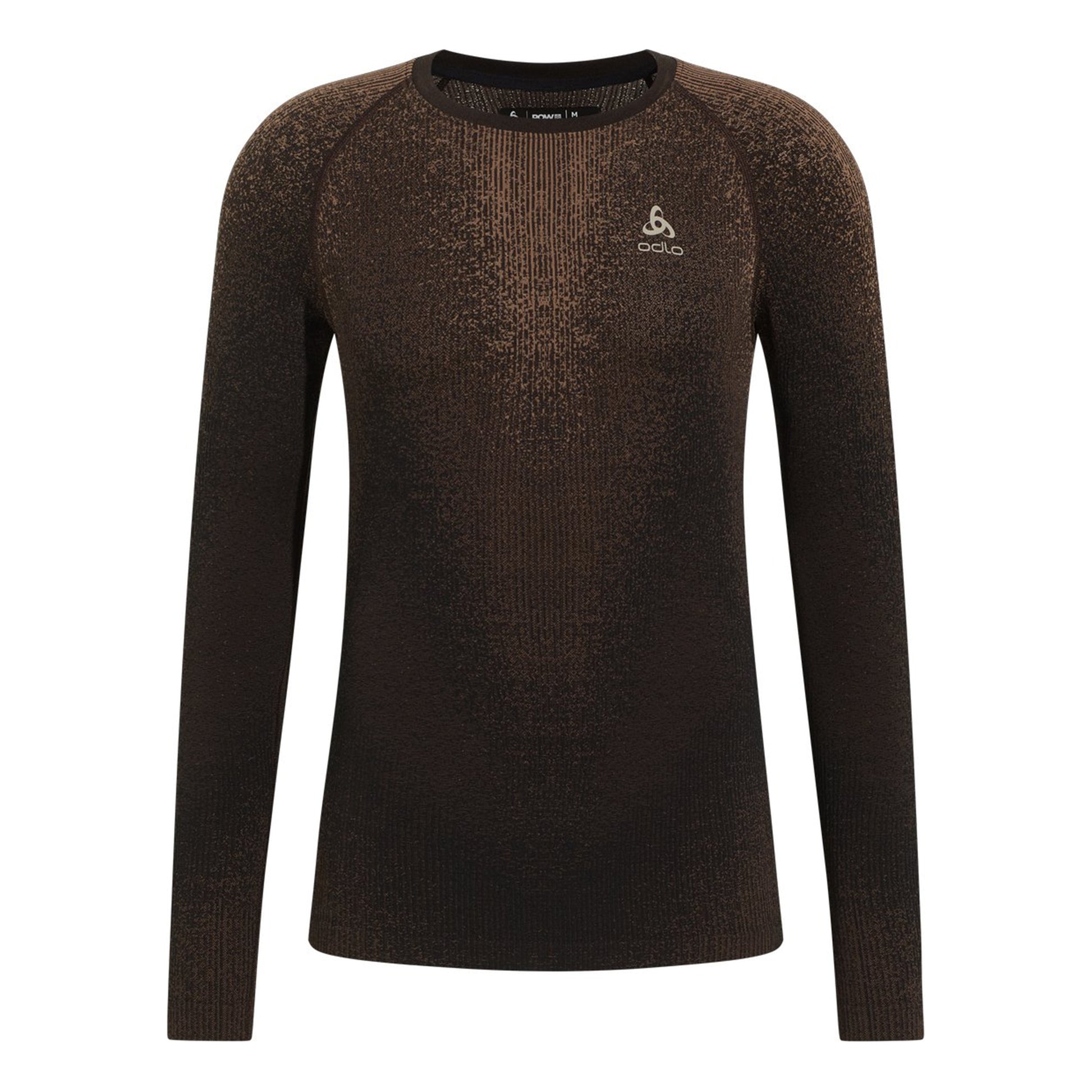 Odlo Performance Warm Blackcomb Crew Neck Gilet Uomini-Marrone