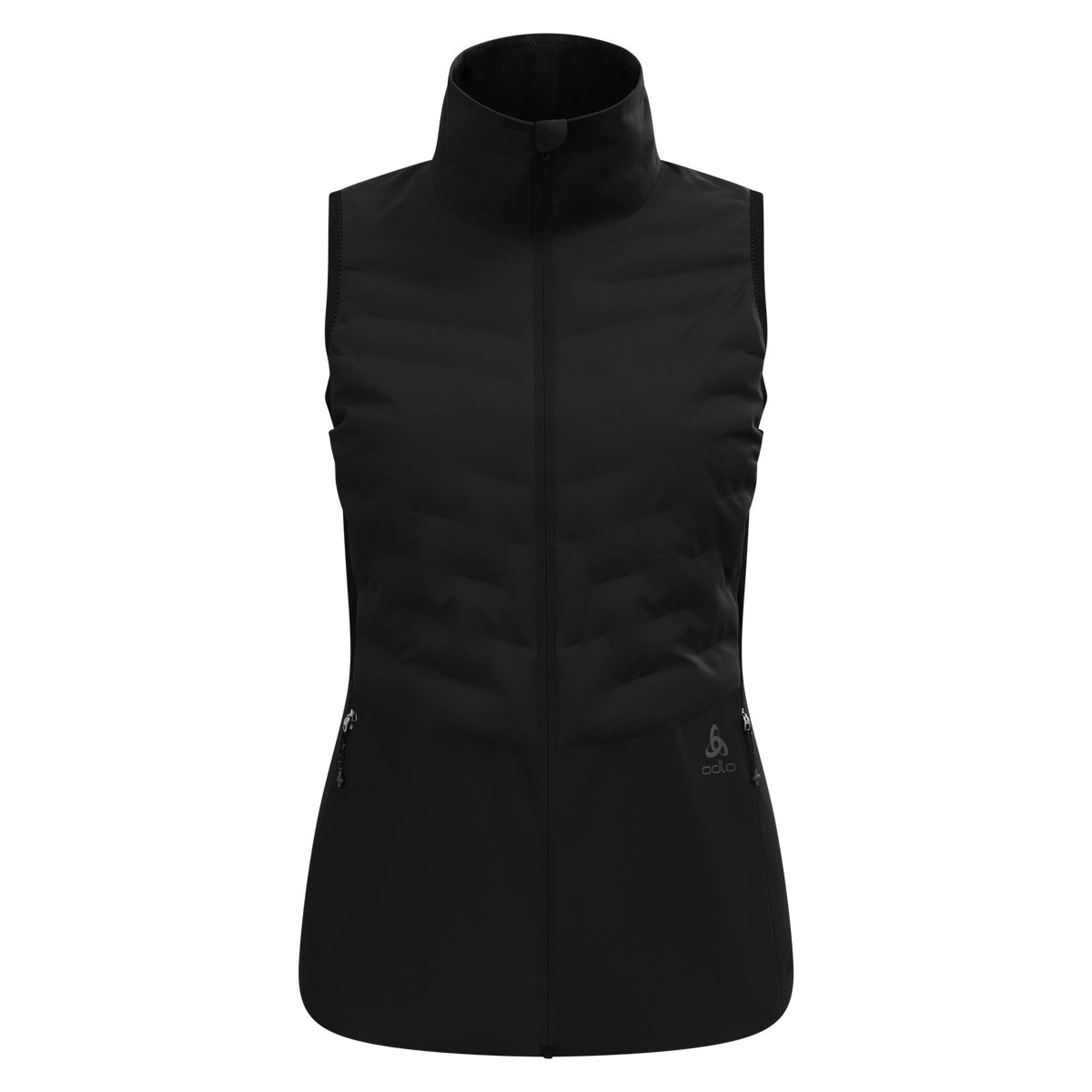 Odlo Zeroweight Insulator Gilet Da Corsa Donna-Nero,Nero
